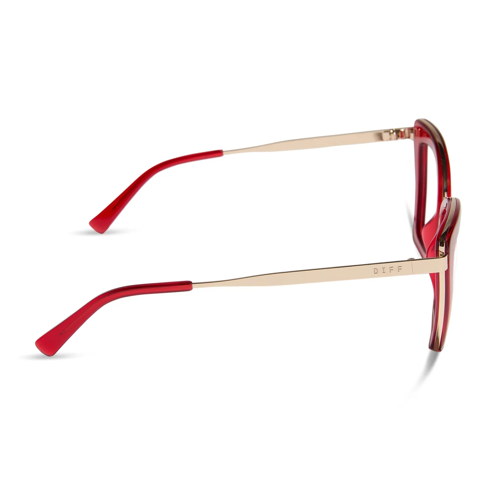 BECKY IV - RED CHERRY + GLASSES sold by Diff Eyewear product image thumbnail 3