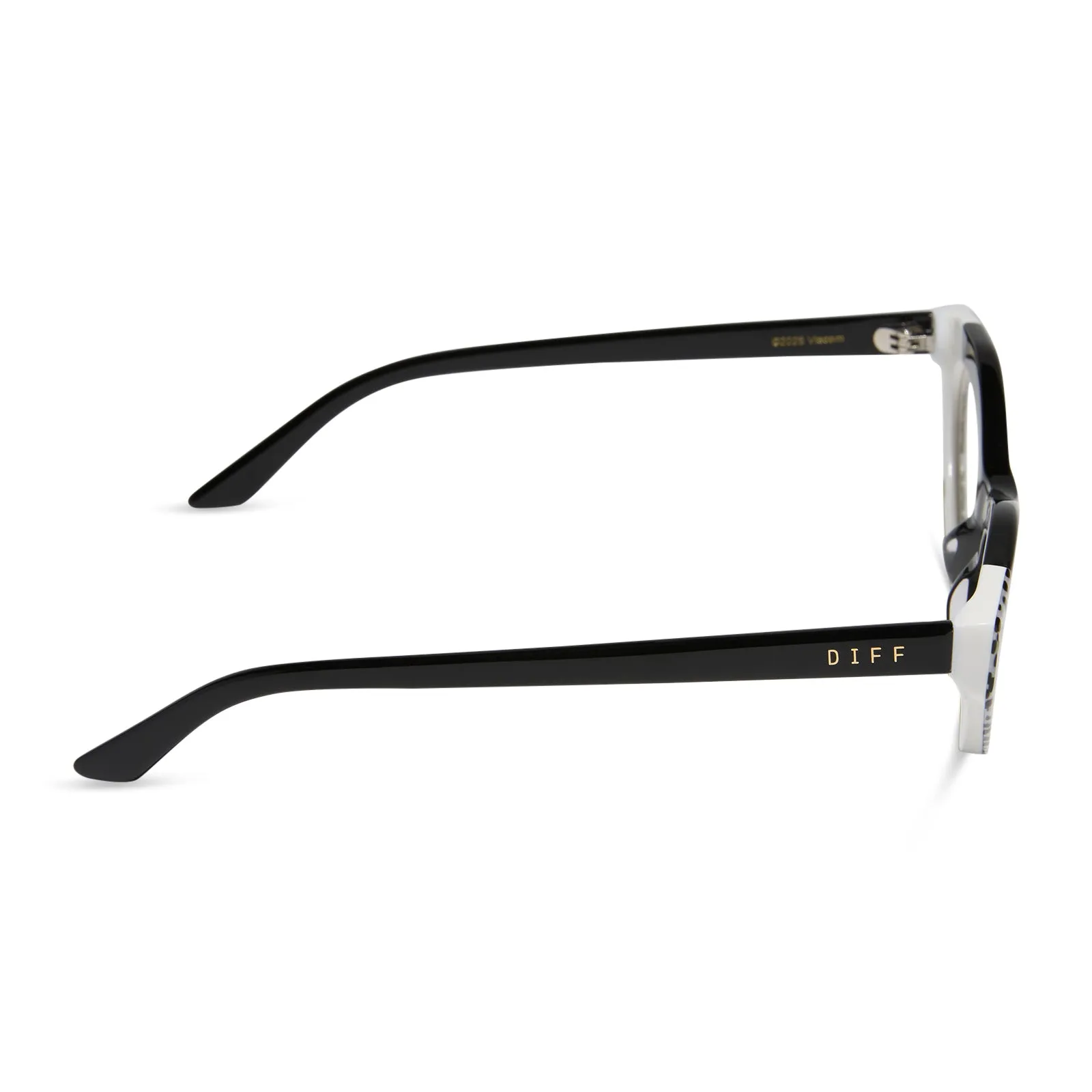 EMILY CAT EYE - MIDNIGHT POLKA DOT + GLASSES sold by Diff Eyewear product image thumbnail 3