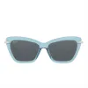 MILA - TEAL HAZE + CLEAR GLASSES sold by Diff Eyewear