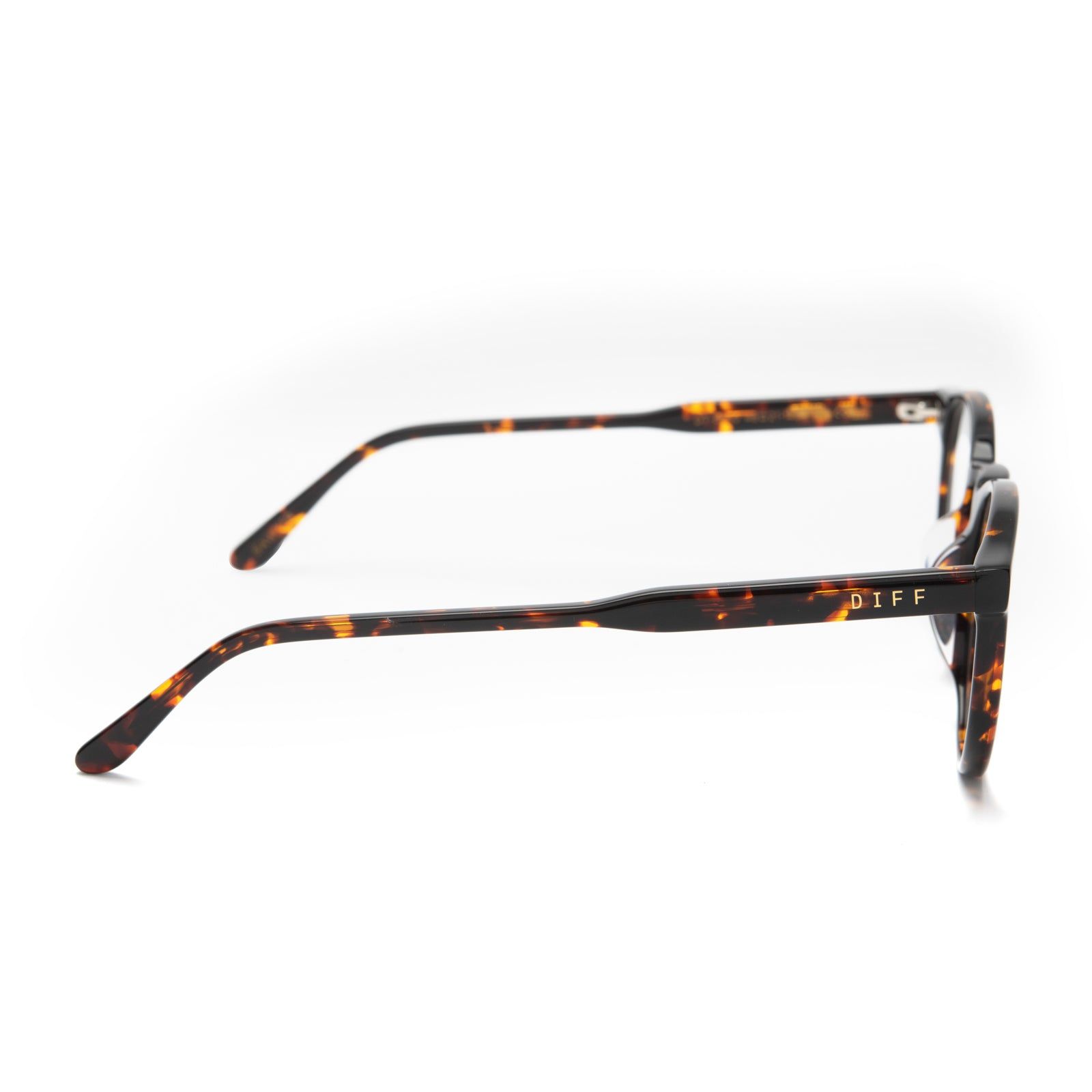 SAWYER - DARK TORTOISE + CLEAR GLASSES sold by Diff Eyewear product image thumbnail 4