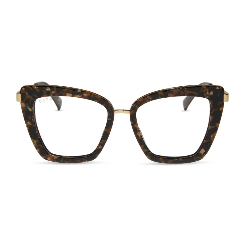 BECKY IV - GLITTER TORTOISE + GLASSES sold by Diff Eyewear