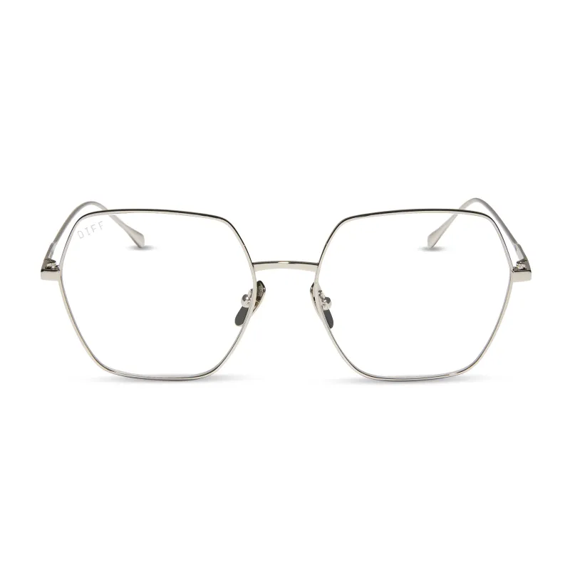 HARLOWE - SILVER + GLASSES sold by Diff Eyewear