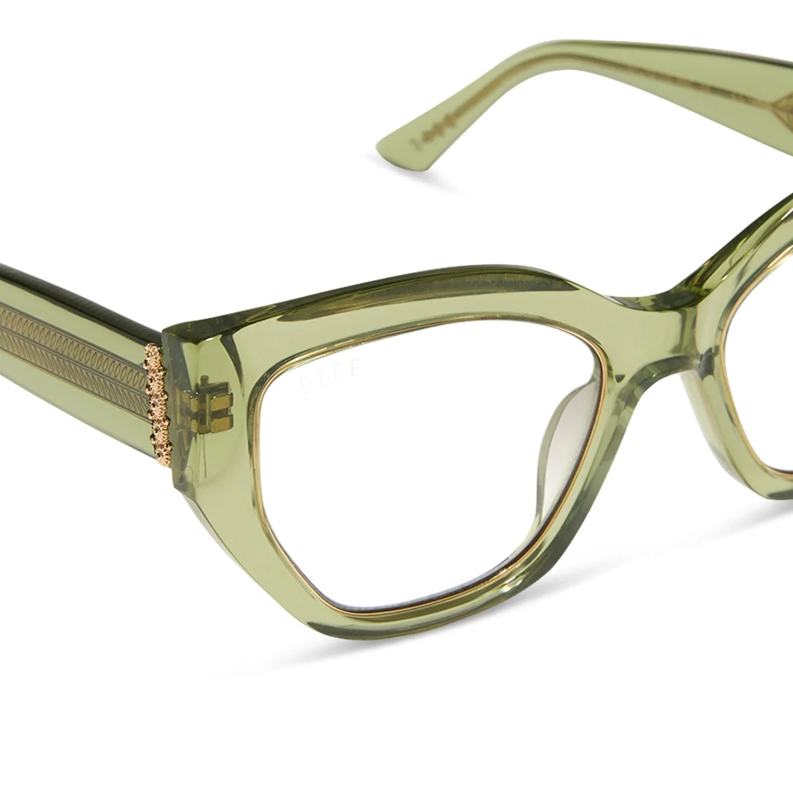 THAILAND - LIGHT GREEN CRYSTAL + GLASSES sold by Diff Eyewear product image thumbnail 4