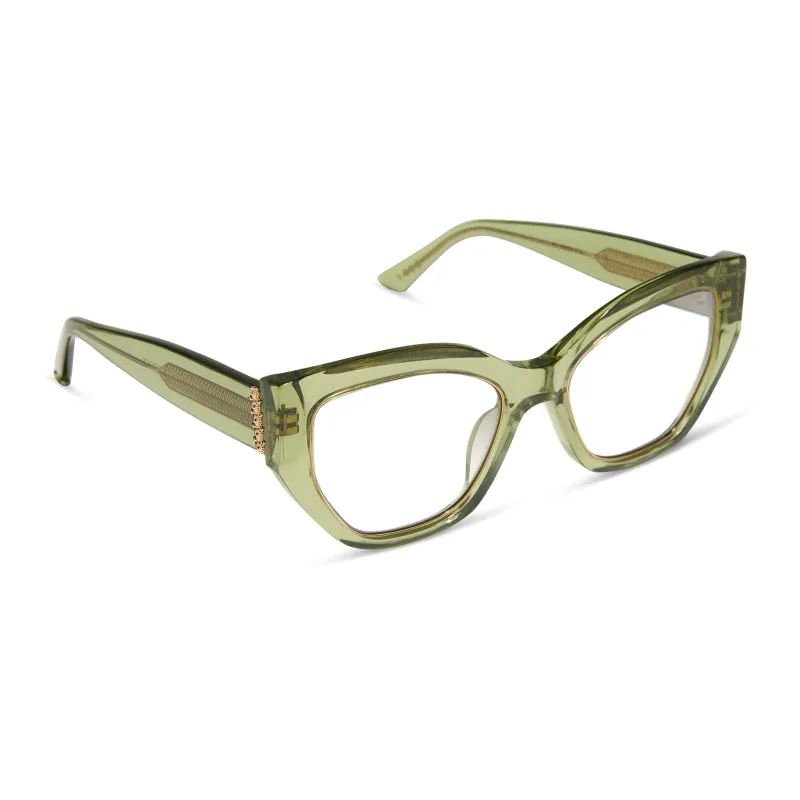 THAILAND - LIGHT GREEN CRYSTAL + GLASSES sold by Diff Eyewear