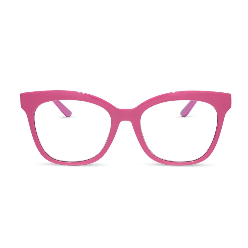 WILLA - BUBBLEGUM PINK + GLASSES made by Diff Eyewear