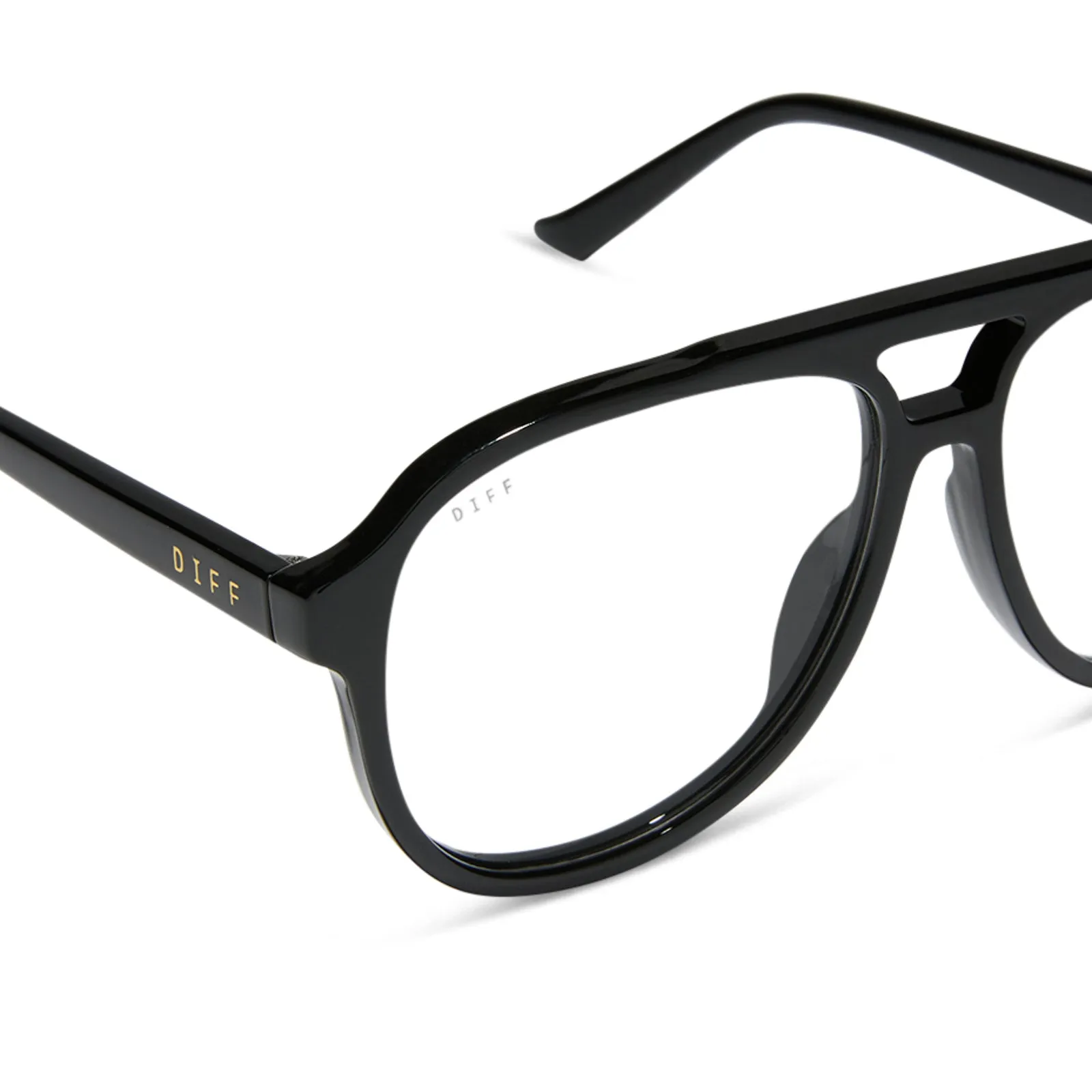 TRISTAN - BLACK + GLASSES sold by Diff Eyewear product image thumbnail 4