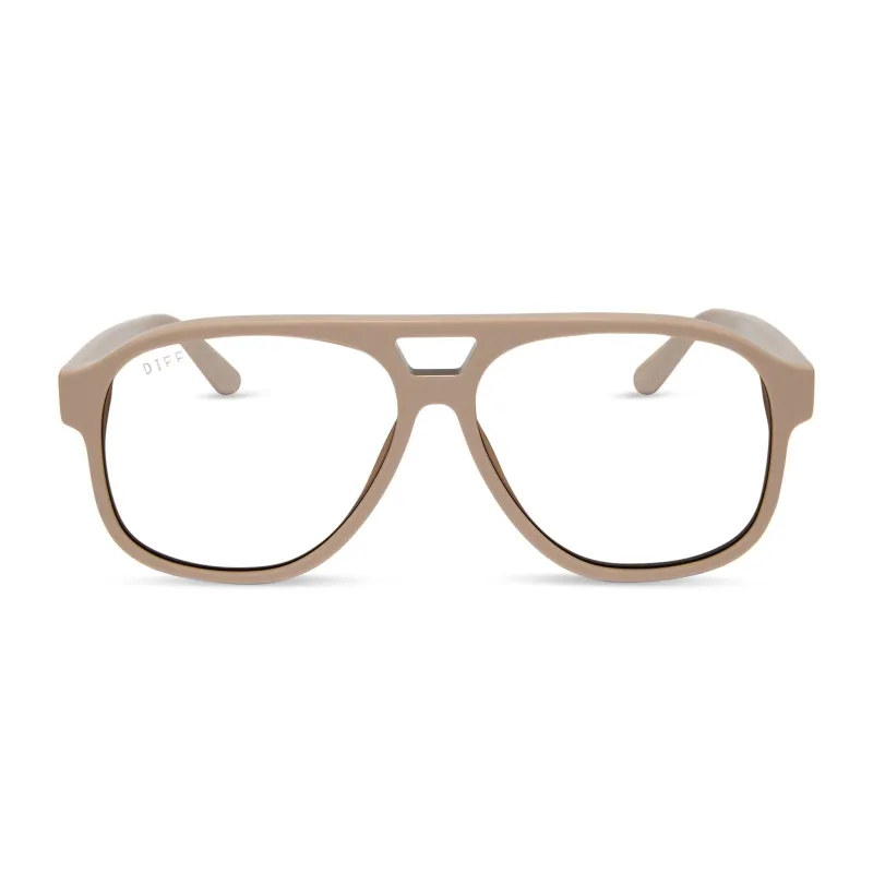 JESSIE JAMES DECKER - NASH + ALMOND + GLASSES sold by Diff Eyewear