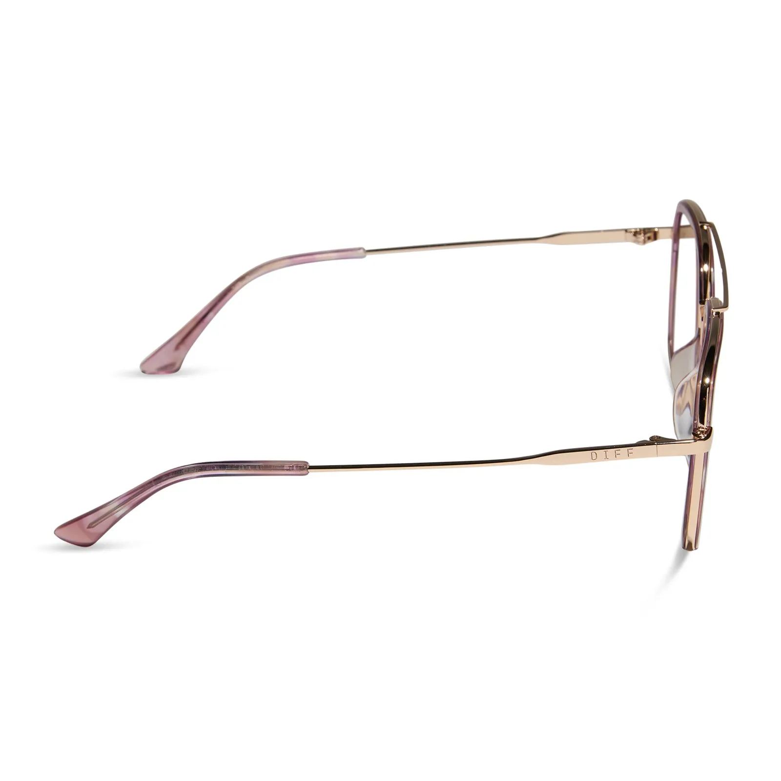 JORDAN - GOLD + FLEUR TORTOISE TEMPLE TIPS + GLASSES sold by Diff Eyewear product image thumbnail 3