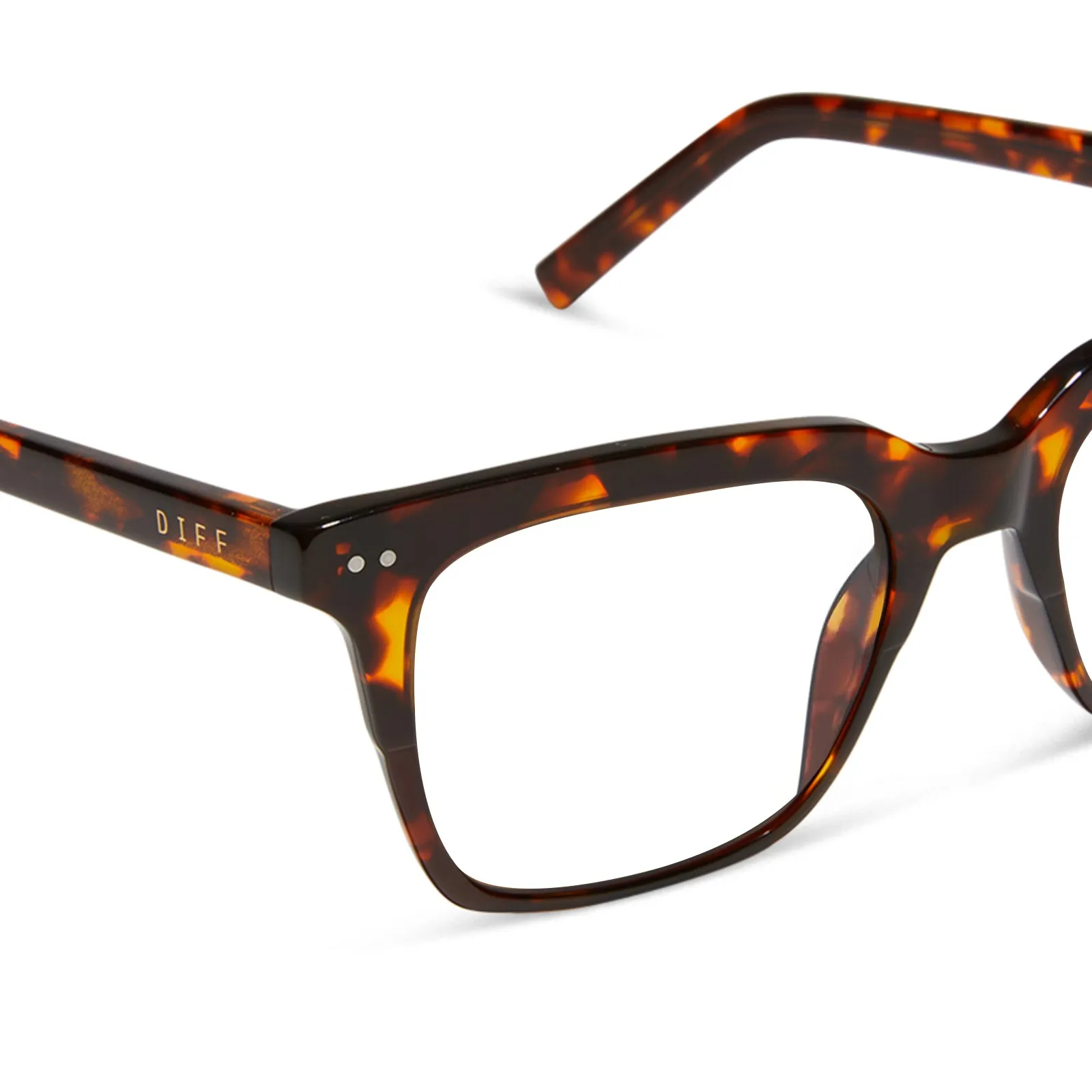 BILLIE - RICH TORTOISE + GLASSES sold by Diff Eyewear product image thumbnail 4