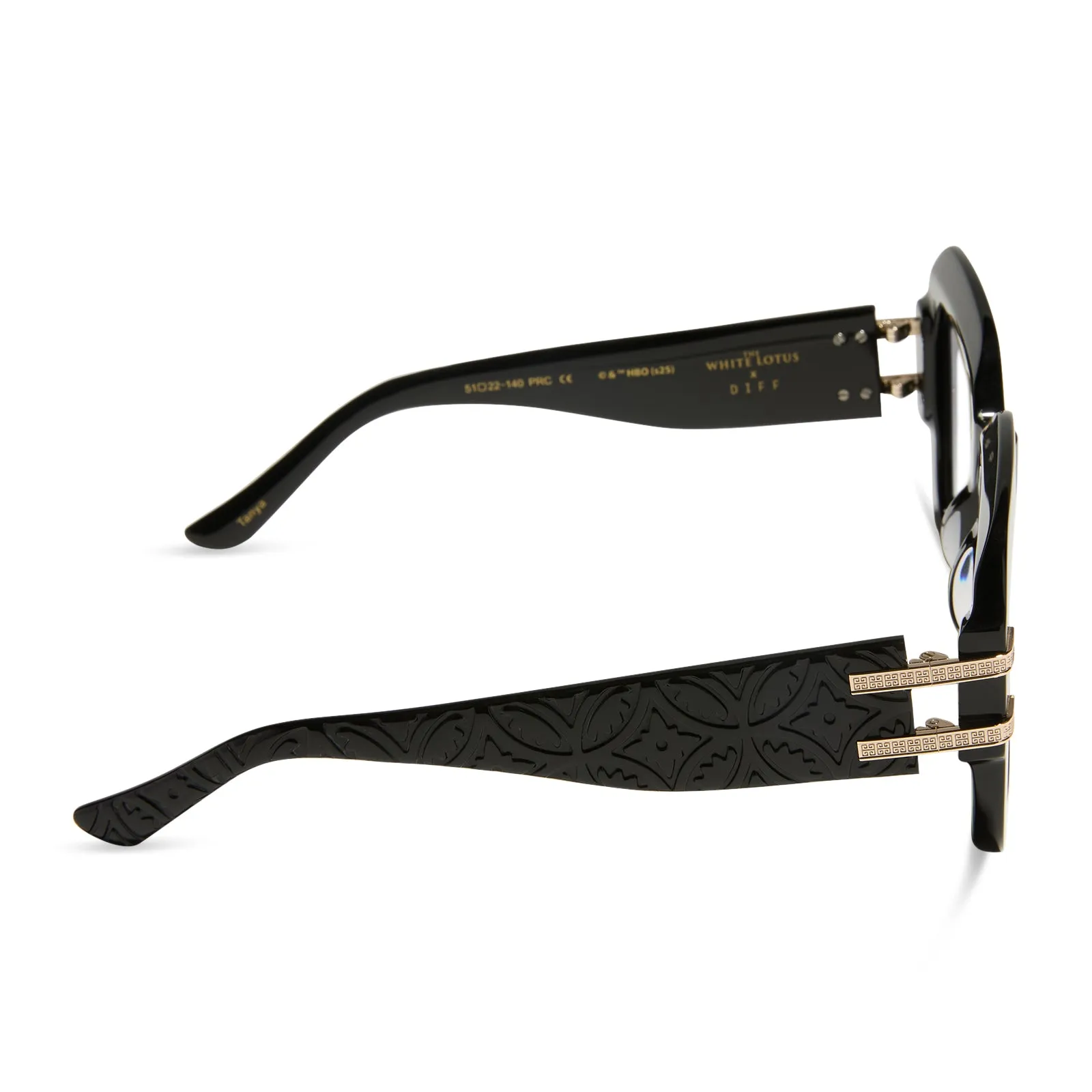 TANYA MCQUOID - LUXE BLACK + GLASSES sold by Diff Eyewear product image thumbnail 4