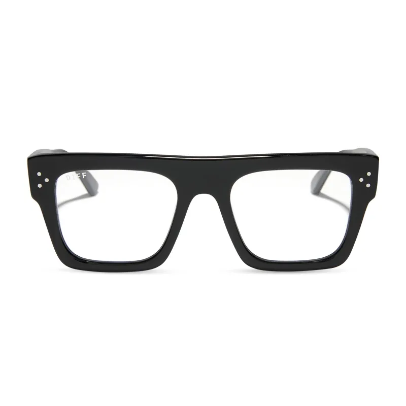 ROBERTS - BLACK + GLASSES made by Diff Eyewear