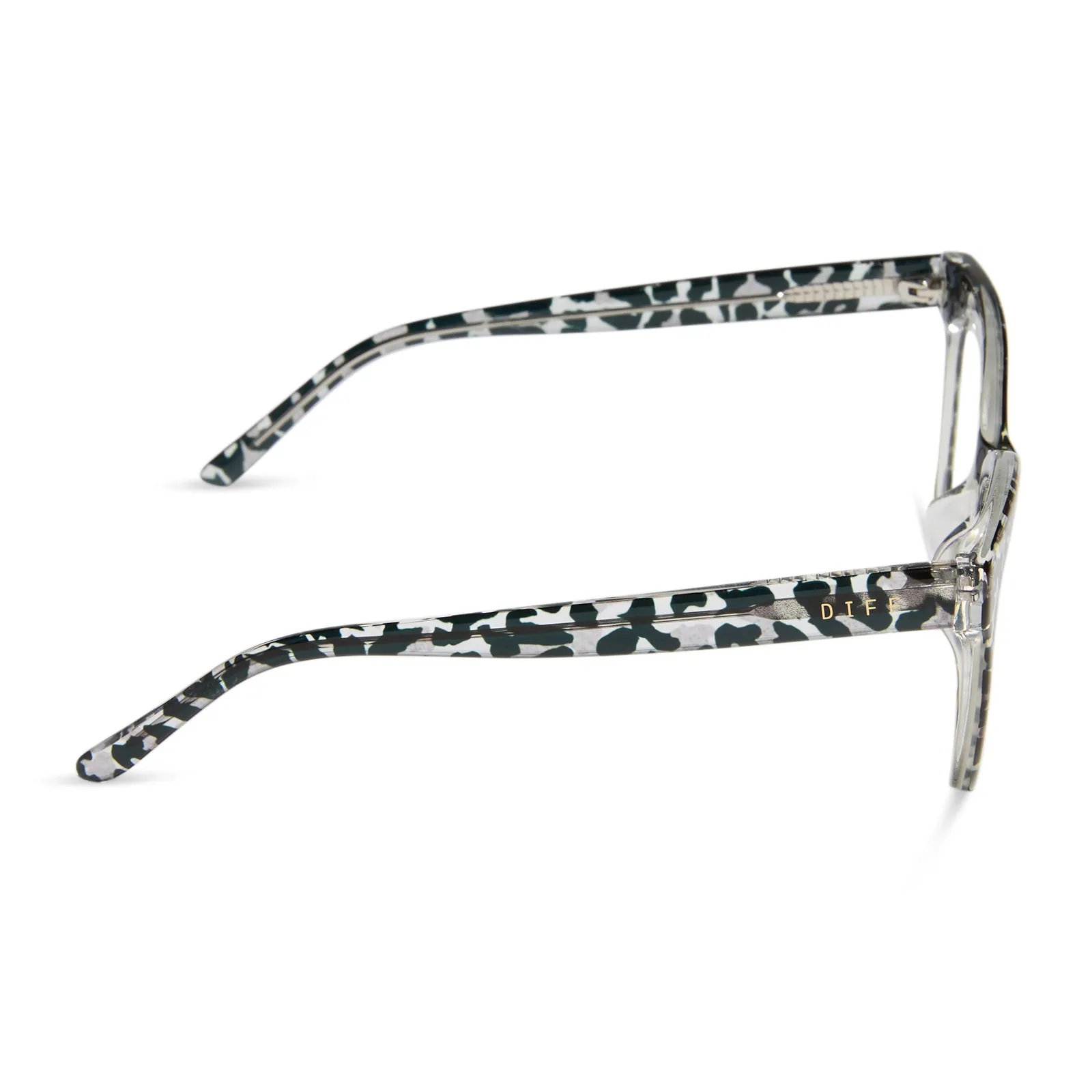 WINSTON - CLEAR LEOPARD + GLASSES sold by Diff Eyewear product image thumbnail 3