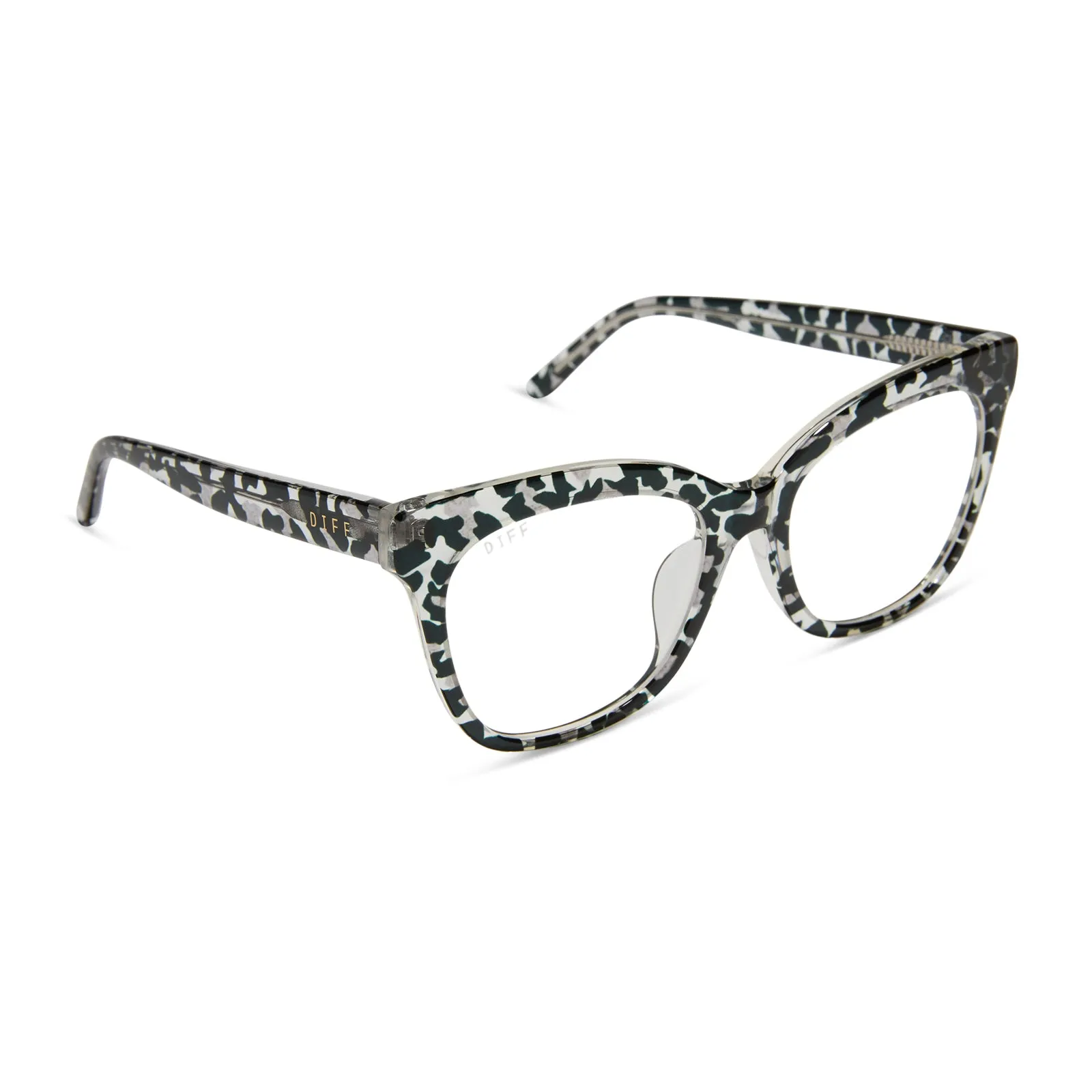 WINSTON - CLEAR LEOPARD + GLASSES sold by Diff Eyewear product image thumbnail 2