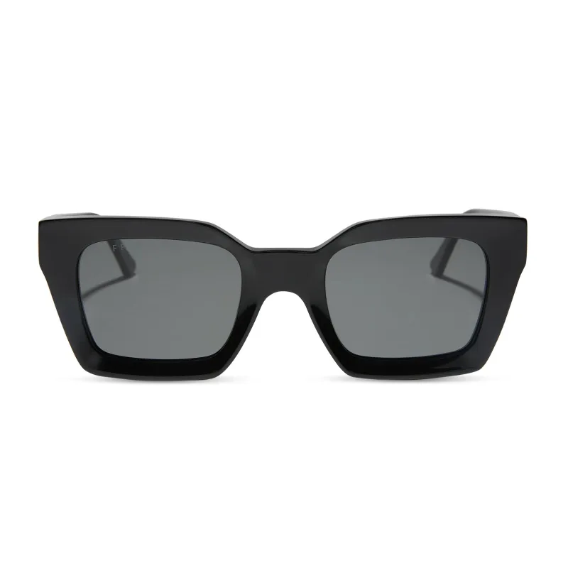 GREER - BLACK + GREY + POLARIZED SUNGLASSES sold by Diff Eyewear