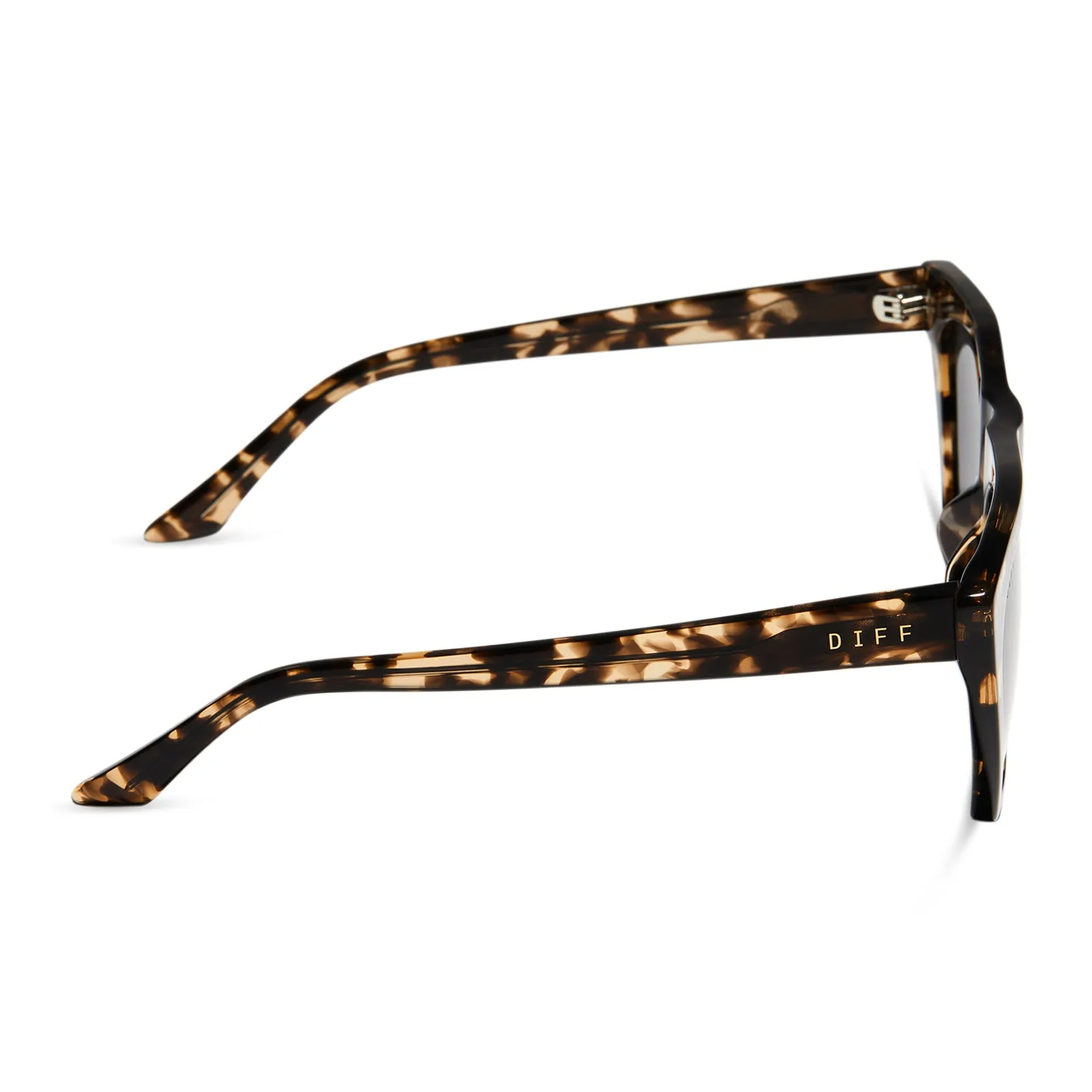 AVRIL - ESPRESSO TORTOISE + GREY SUNGLASSES sold by Diff Eyewear product image thumbnail 3