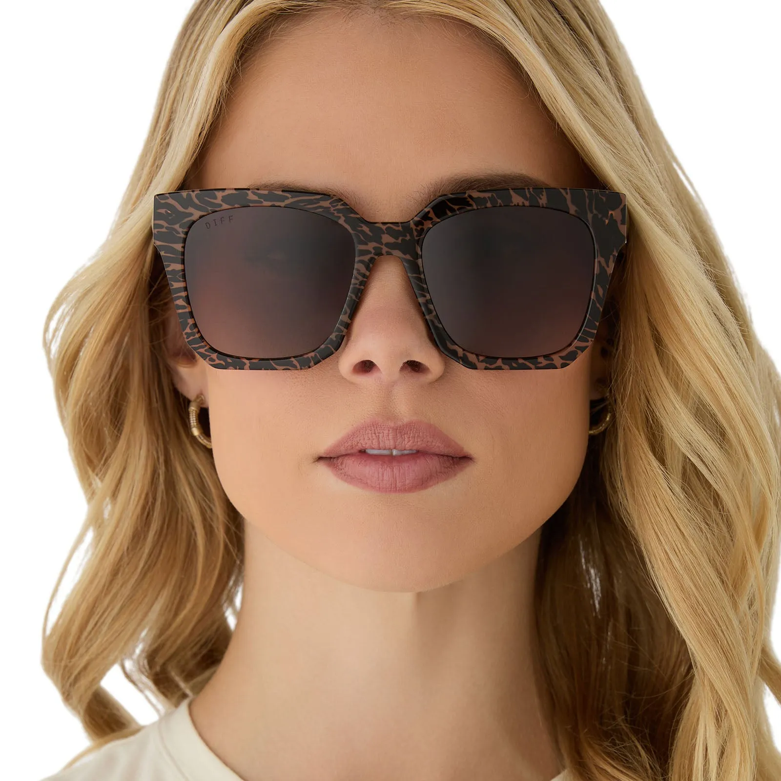 ARIANA - ANIMAL + BROWN GRADIENT + POLARIZED SUNGLASSES sold by Diff Eyewear product image thumbnail 5