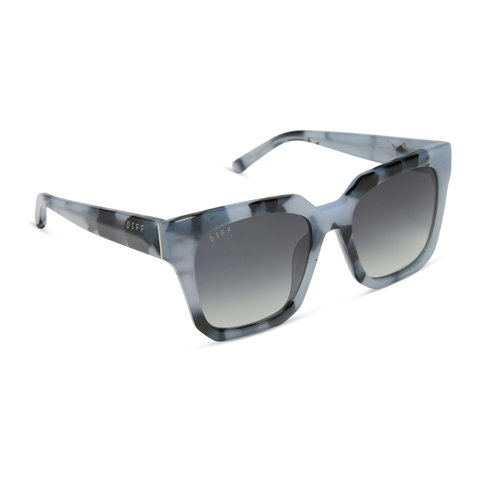 ARIANA - RETRO BLUE TORTOISE + GREY GRADIENT SUNGLASSES sold by Diff Eyewear product image thumbnail 2