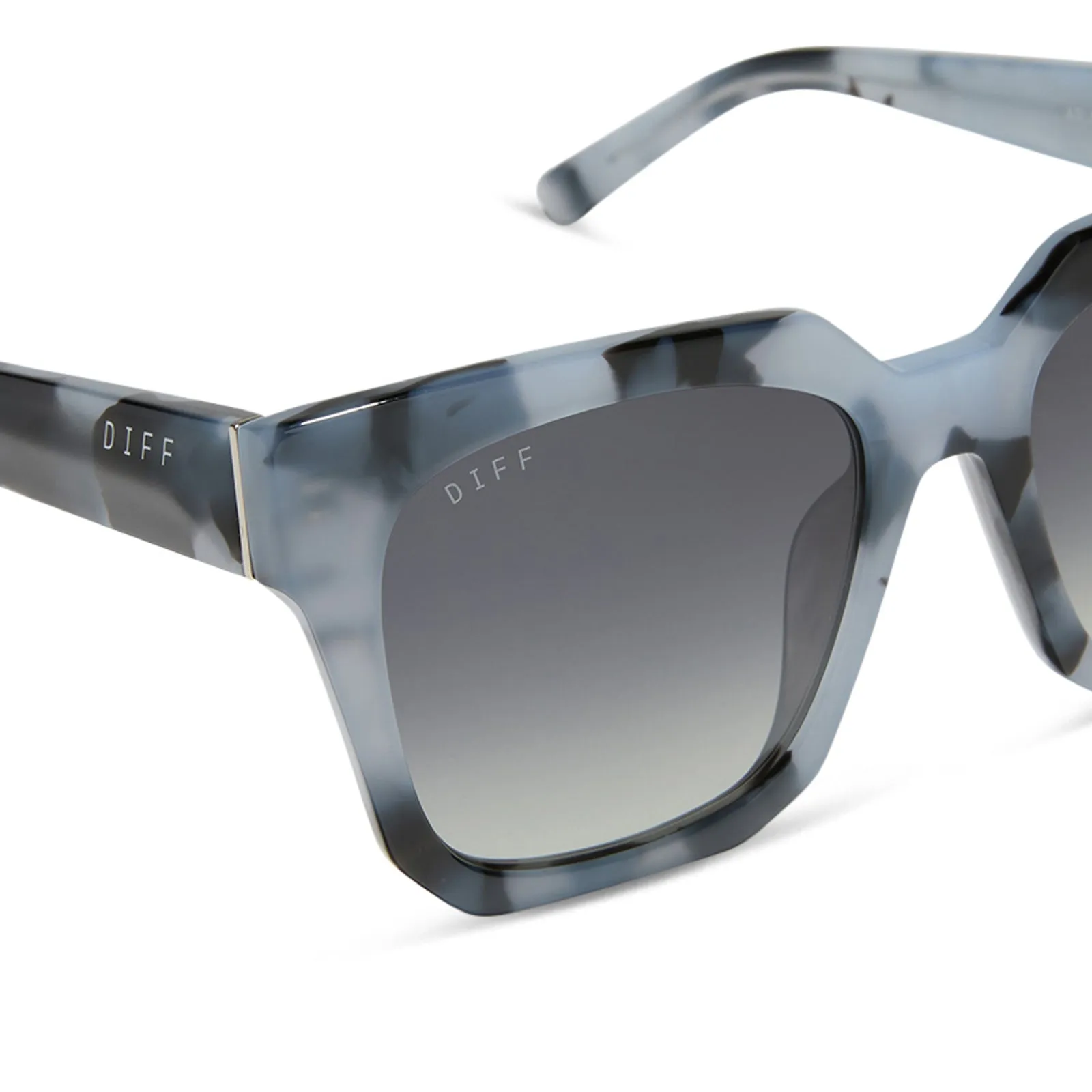 ARIANA - RETRO BLUE TORTOISE + GREY GRADIENT SUNGLASSES sold by Diff Eyewear product image thumbnail 4