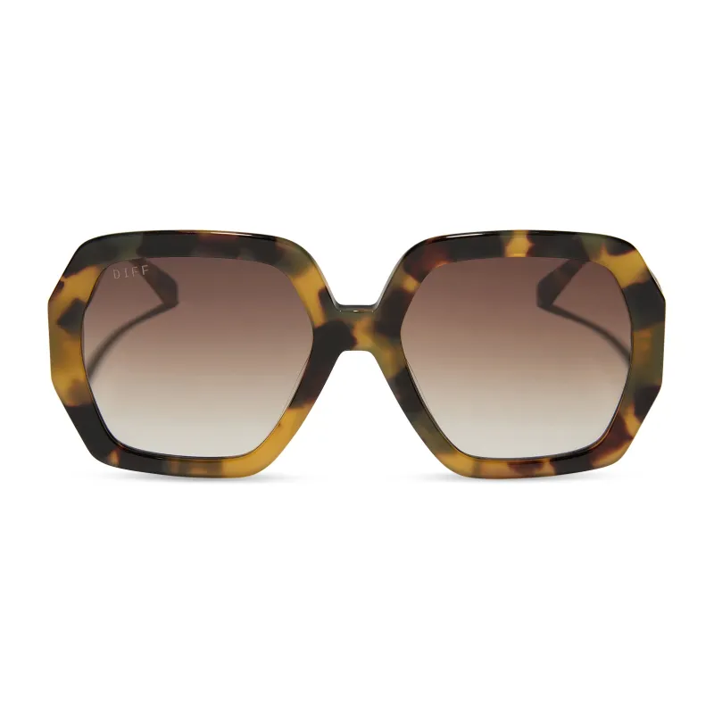 NOLA - BROWN KOMBU + BROWN GRADIENT SUNGLASSES sold by Diff Eyewear
