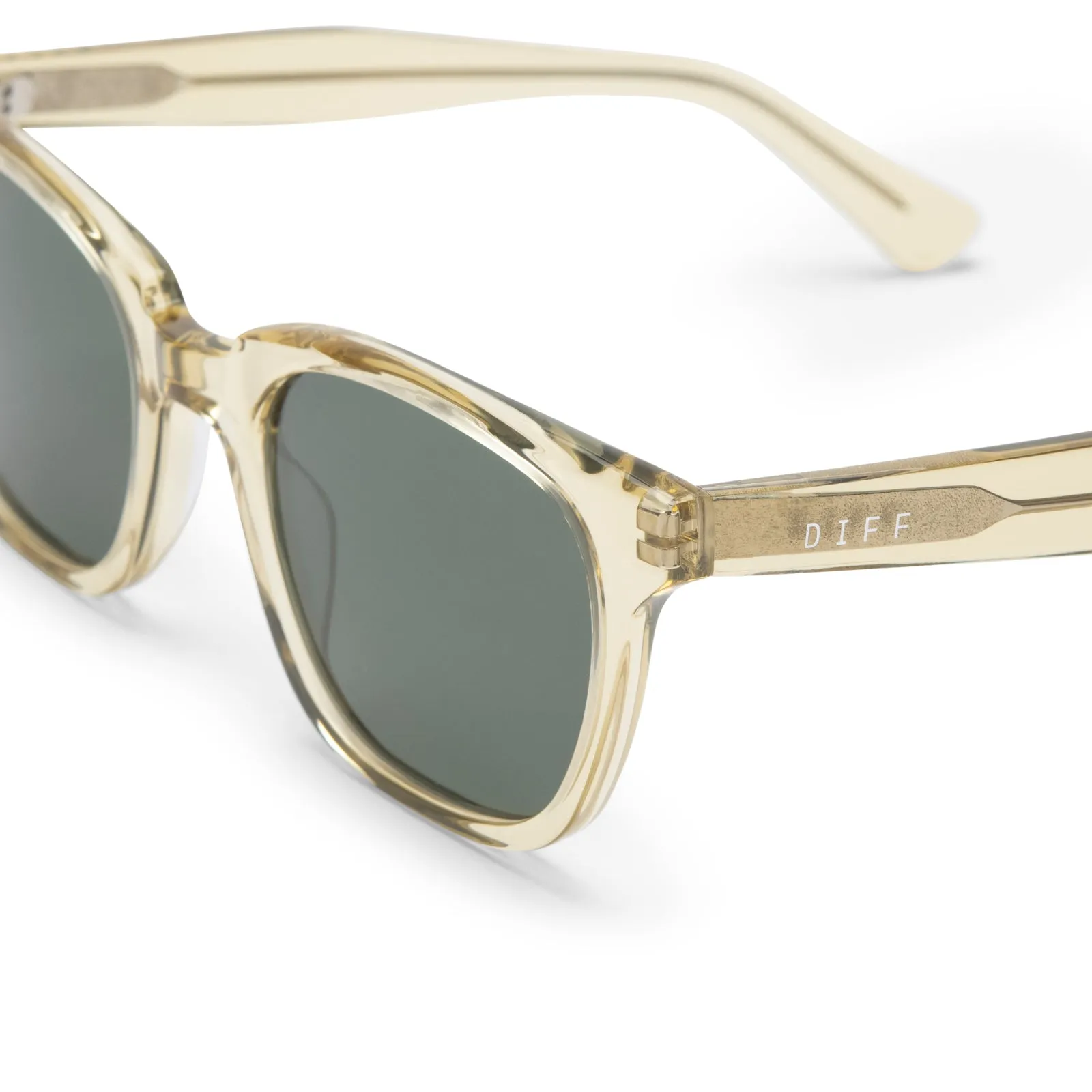 COLTON - PLATINUM CRYSTAL + G15 POLARIZED SUNGLASSES sold by Diff Eyewear product image thumbnail 3