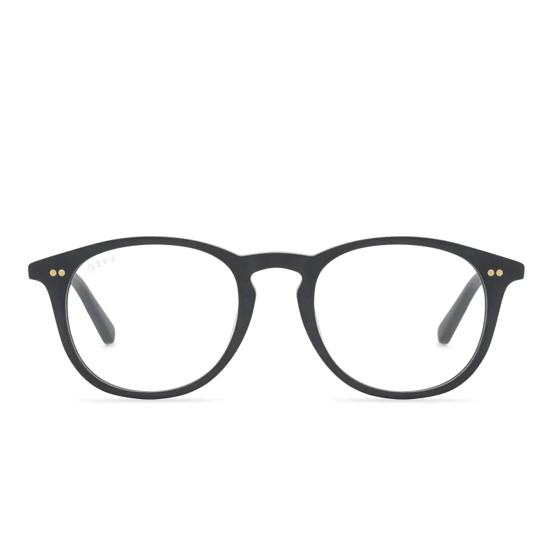 JAXSON - MATTE BLACK + BLUE LIGHT TECHNOLOGY GLASSES sold by Diff Eyewear