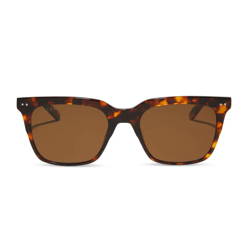 BILLIE XL - RICH TORTOISE + BROWN + POLARIZED SUNGLASSES sold by Diff Eyewear