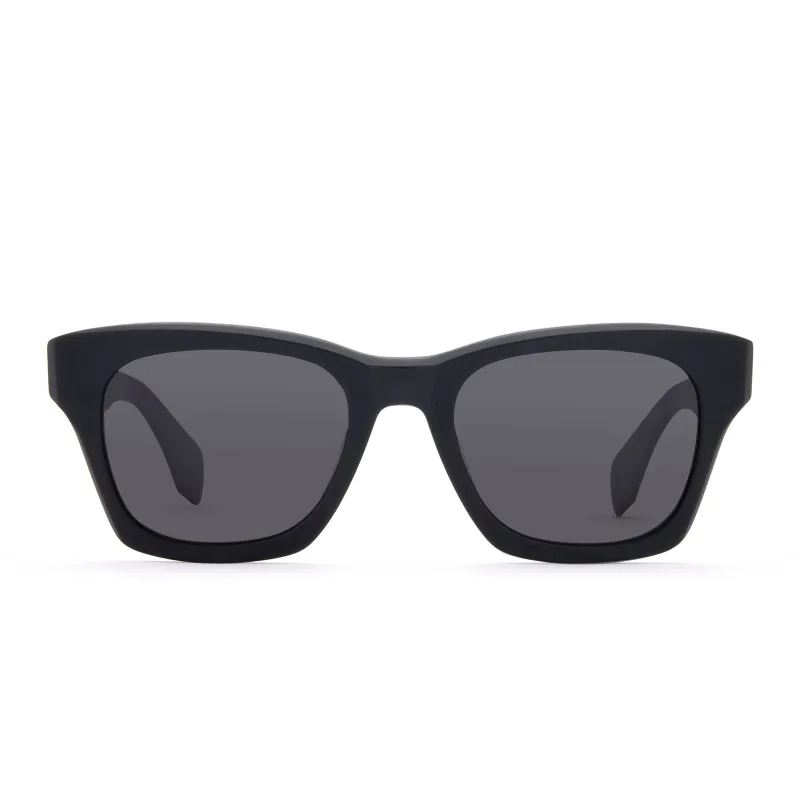 DEAN - MATTE BLACK + GREY POLARIZED SUNGLASSES sold by Diff Eyewear