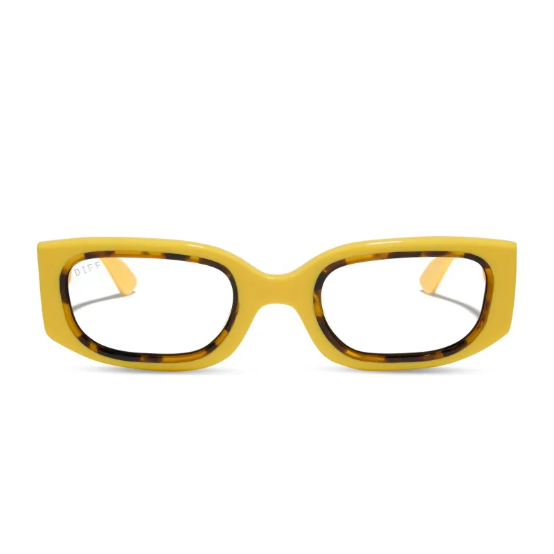 JULIEN LOW PROFILE - CITRON + TORTOISE + GLASSES sold by Diff Eyewear