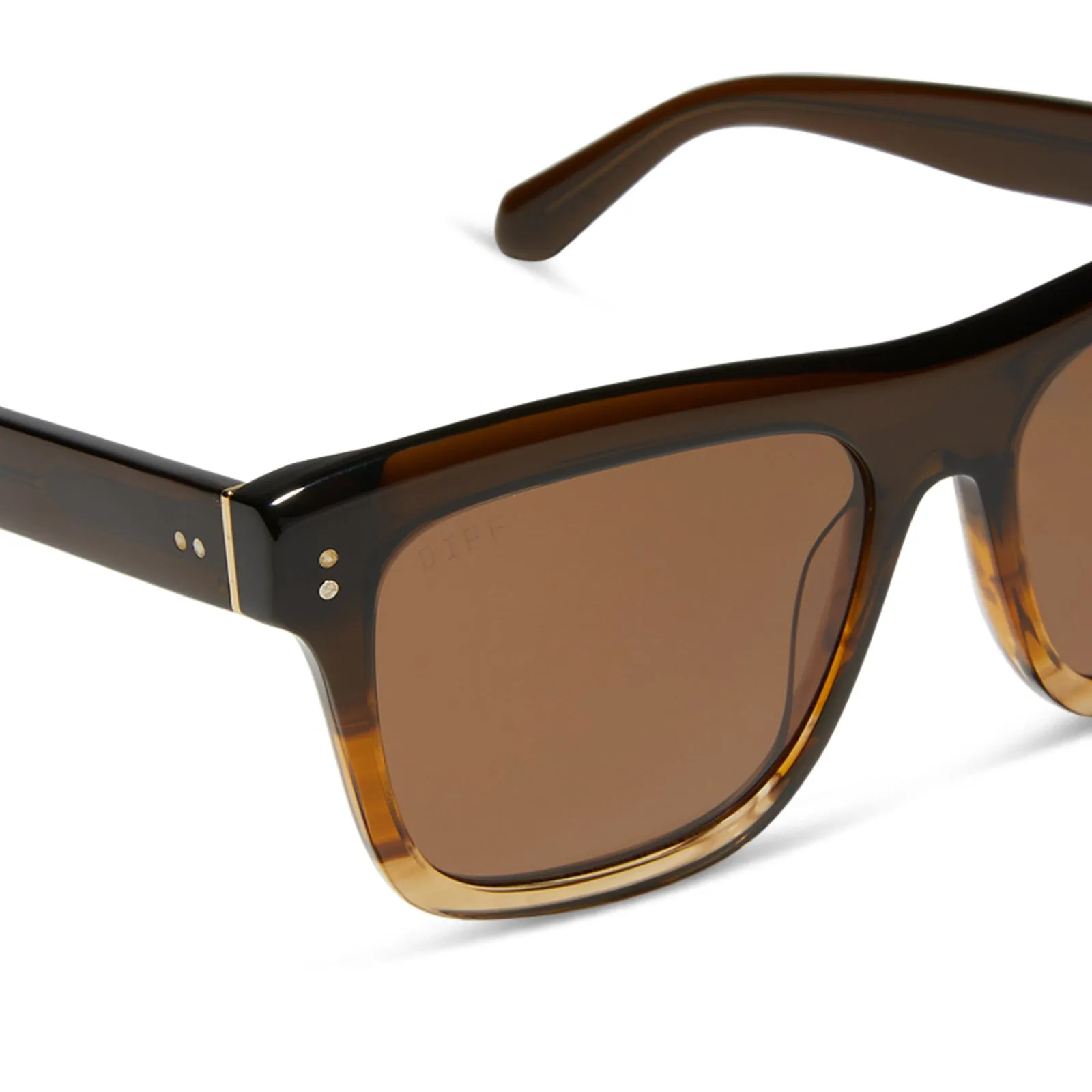 SAMMY - WHISKEY FADE + BROWN + POLARIZED SUNGLASSES sold by Diff Eyewear product image thumbnail 4