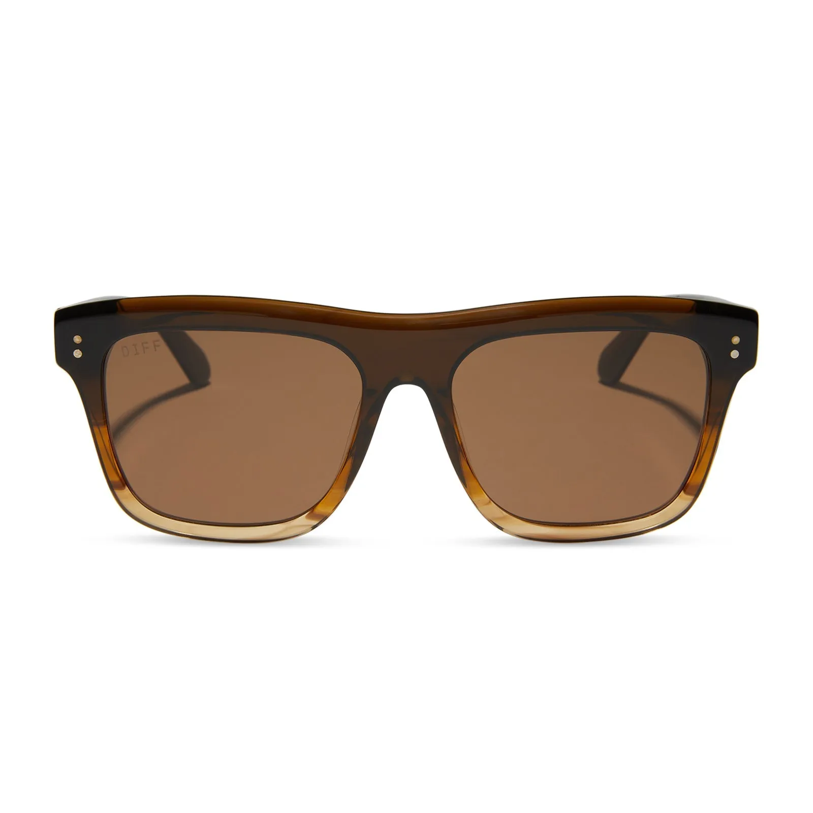 SAMMY - WHISKEY FADE + BROWN + POLARIZED SUNGLASSES sold by Diff Eyewear
