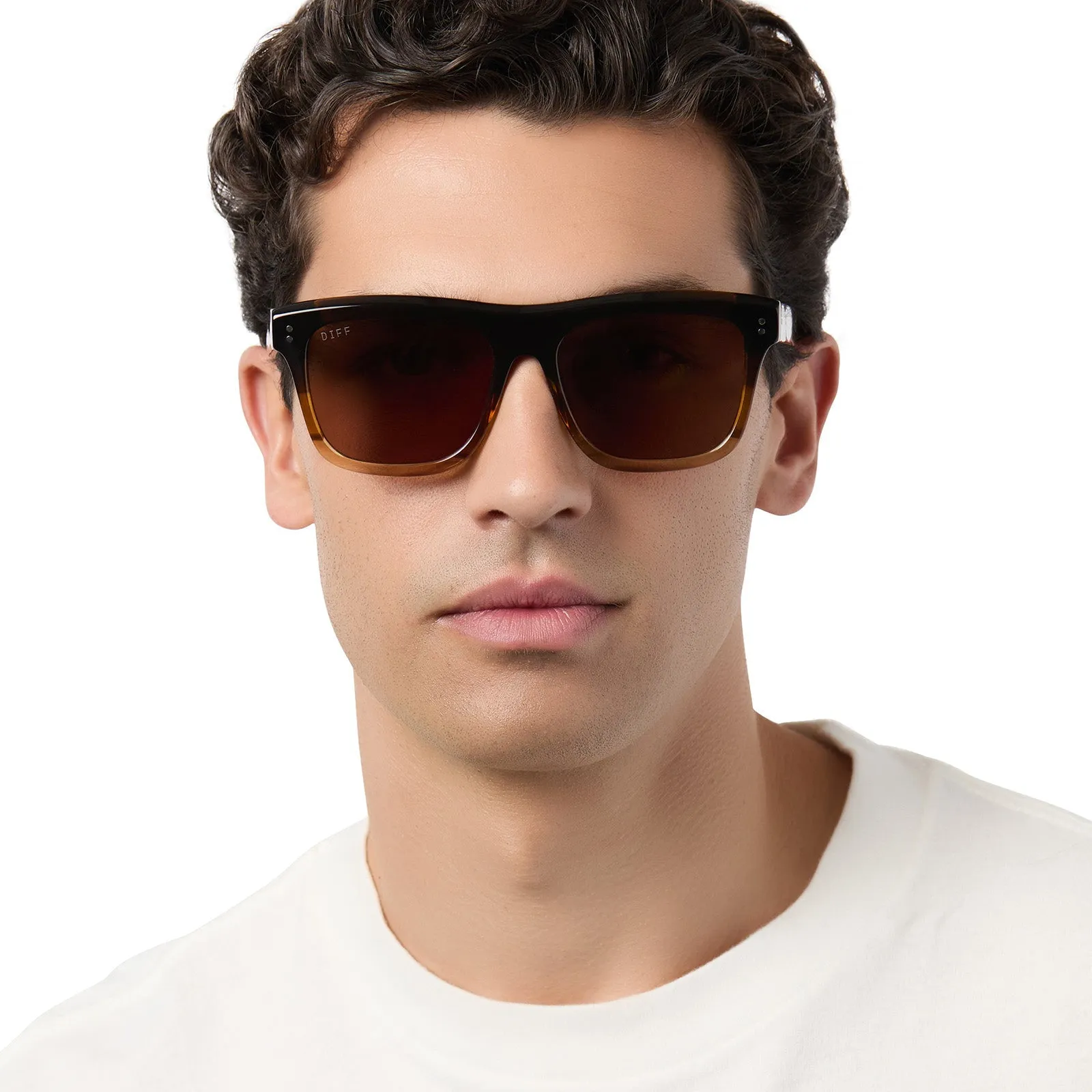 SAMMY - WHISKEY FADE + BROWN + POLARIZED SUNGLASSES sold by Diff Eyewear product image thumbnail 5