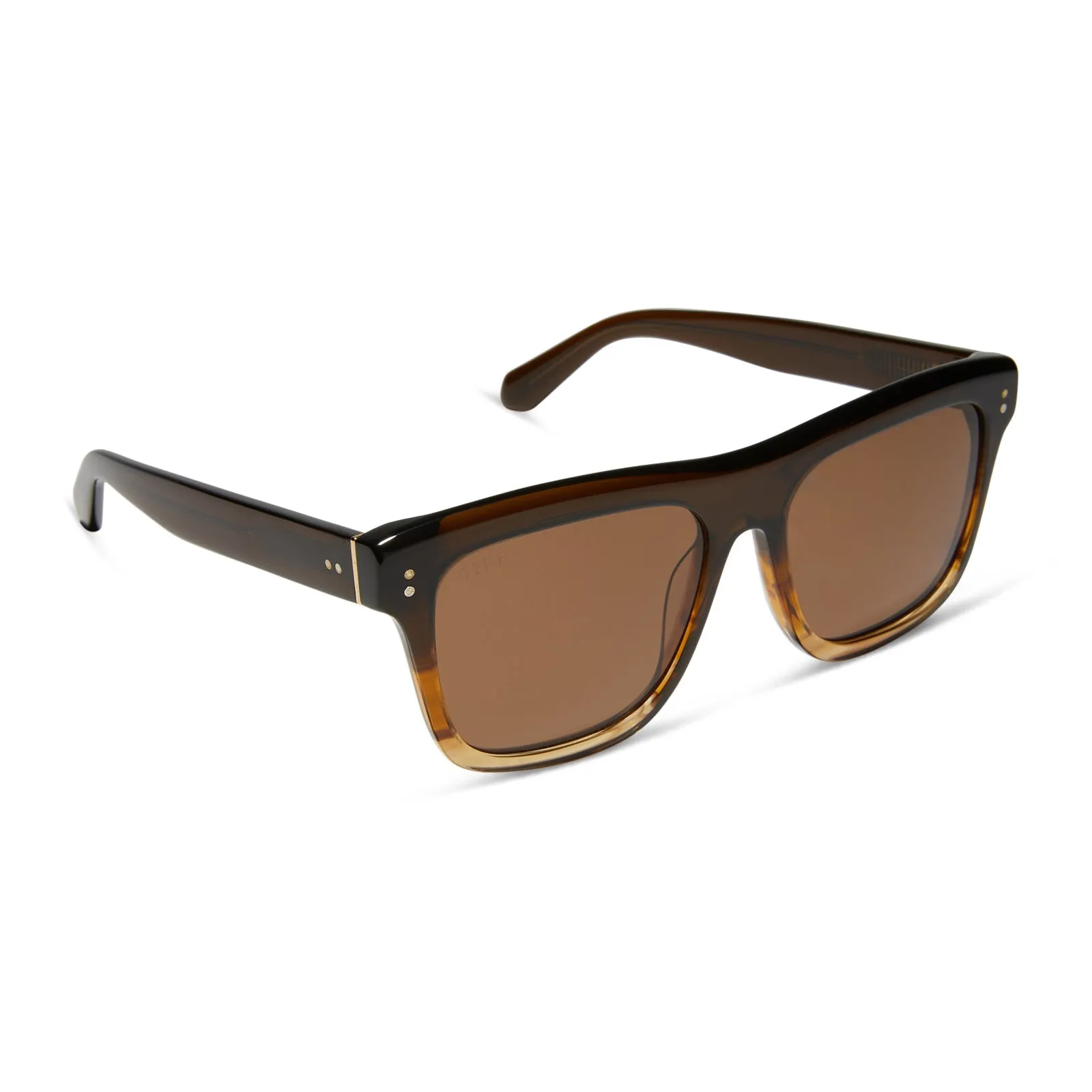 SAMMY - WHISKEY FADE + BROWN + POLARIZED SUNGLASSES sold by Diff Eyewear product image thumbnail 2