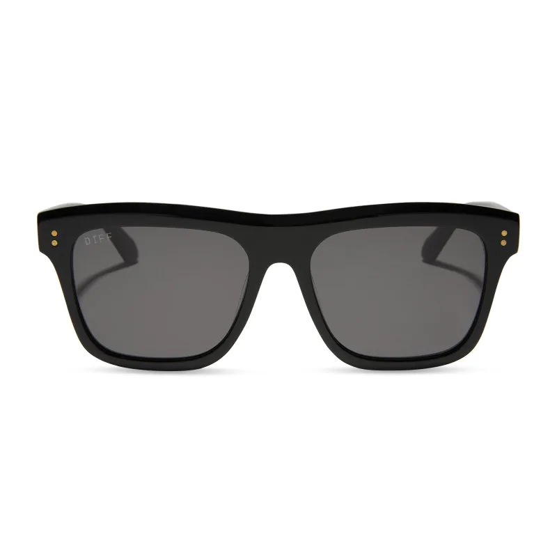 SAMMY - BLACK + GREY + POLARIZED SUNGLASSES sold by Diff Eyewear