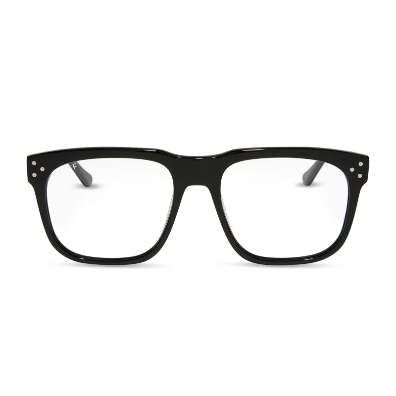 JESSIE JAMES DECKER - SICILY + BLACK + GLASSES sold by Diff Eyewear