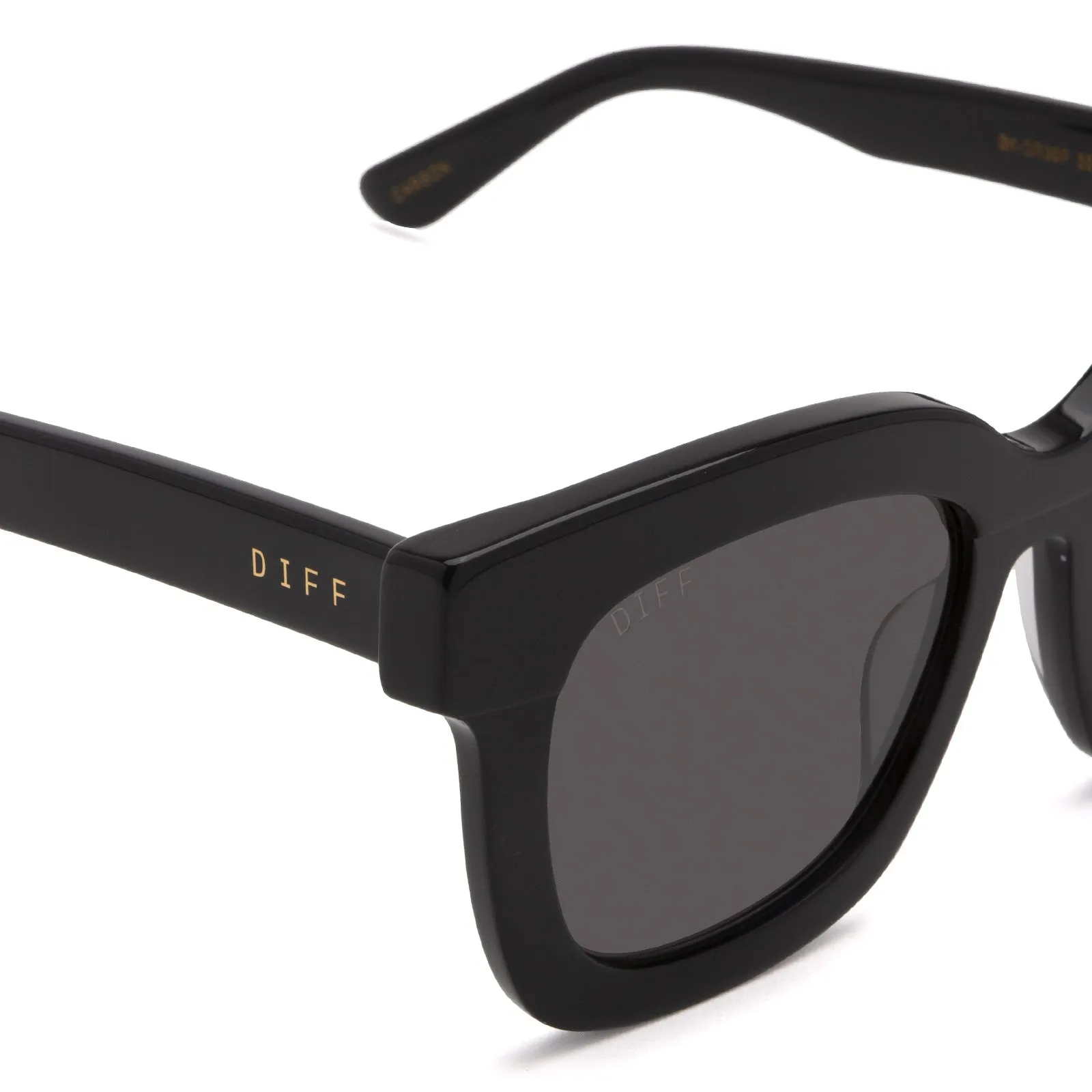 CARSON - BLACK + DARK SMOKE + POLARIZED SUNGLASSES sold by Diff Eyewear product image thumbnail 3