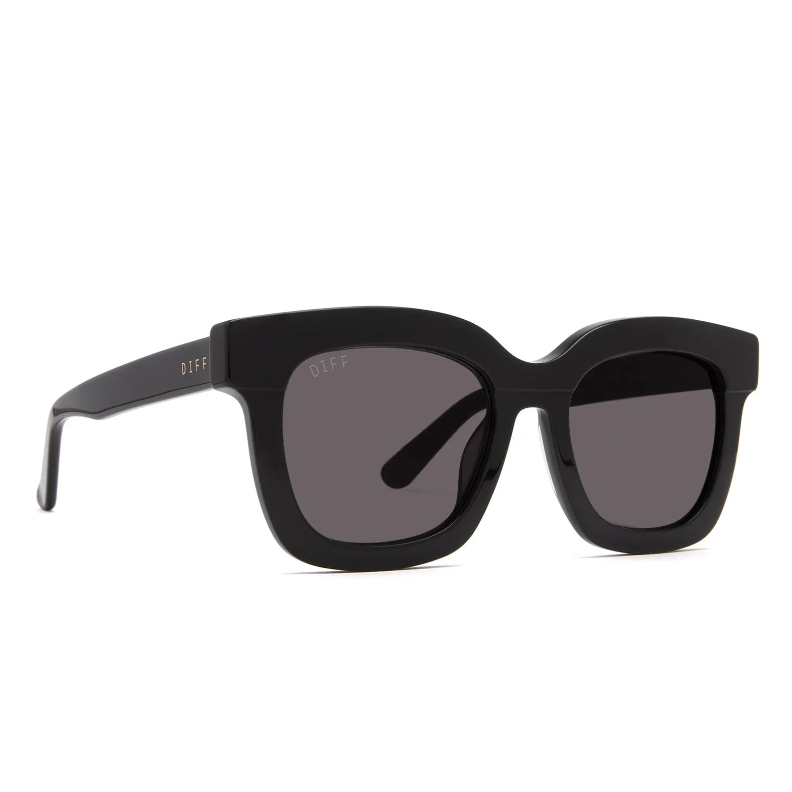 CARSON - BLACK + DARK SMOKE + POLARIZED SUNGLASSES sold by Diff Eyewear product image thumbnail 2