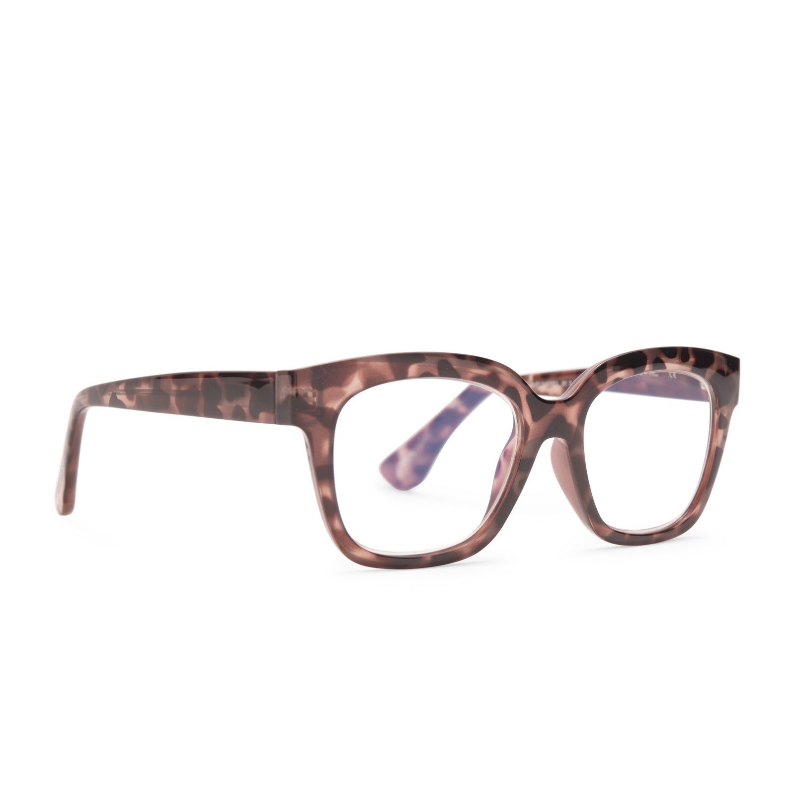 AVA - BEIGE TORTOISE + CLEAR GLASSES sold by Diff Eyewear product image thumbnail 2