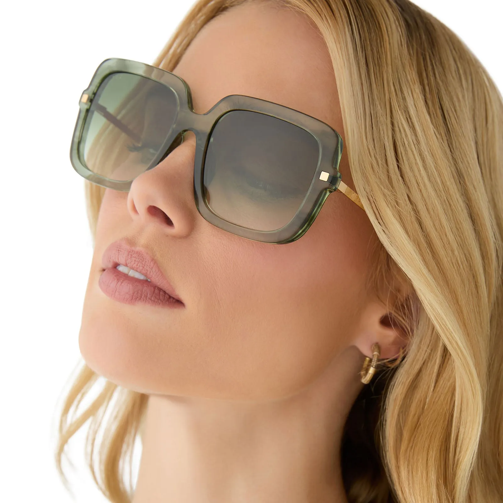 SANDRA - COOL MATCHA + COOL MATCHA GRADIENT SUNGLASSES sold by Diff Eyewear product image thumbnail 5