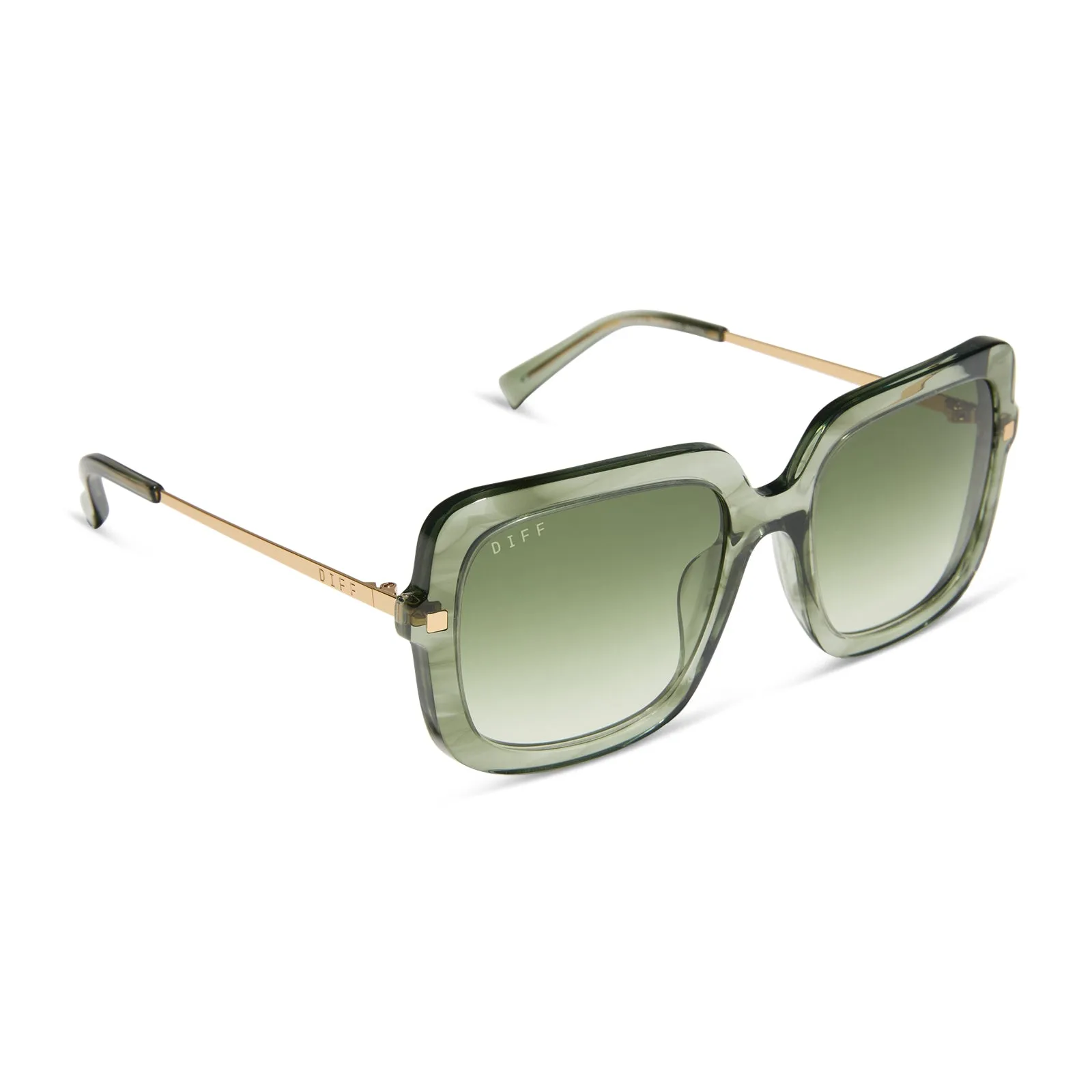 SANDRA - COOL MATCHA + COOL MATCHA GRADIENT SUNGLASSES sold by Diff Eyewear product image thumbnail 2