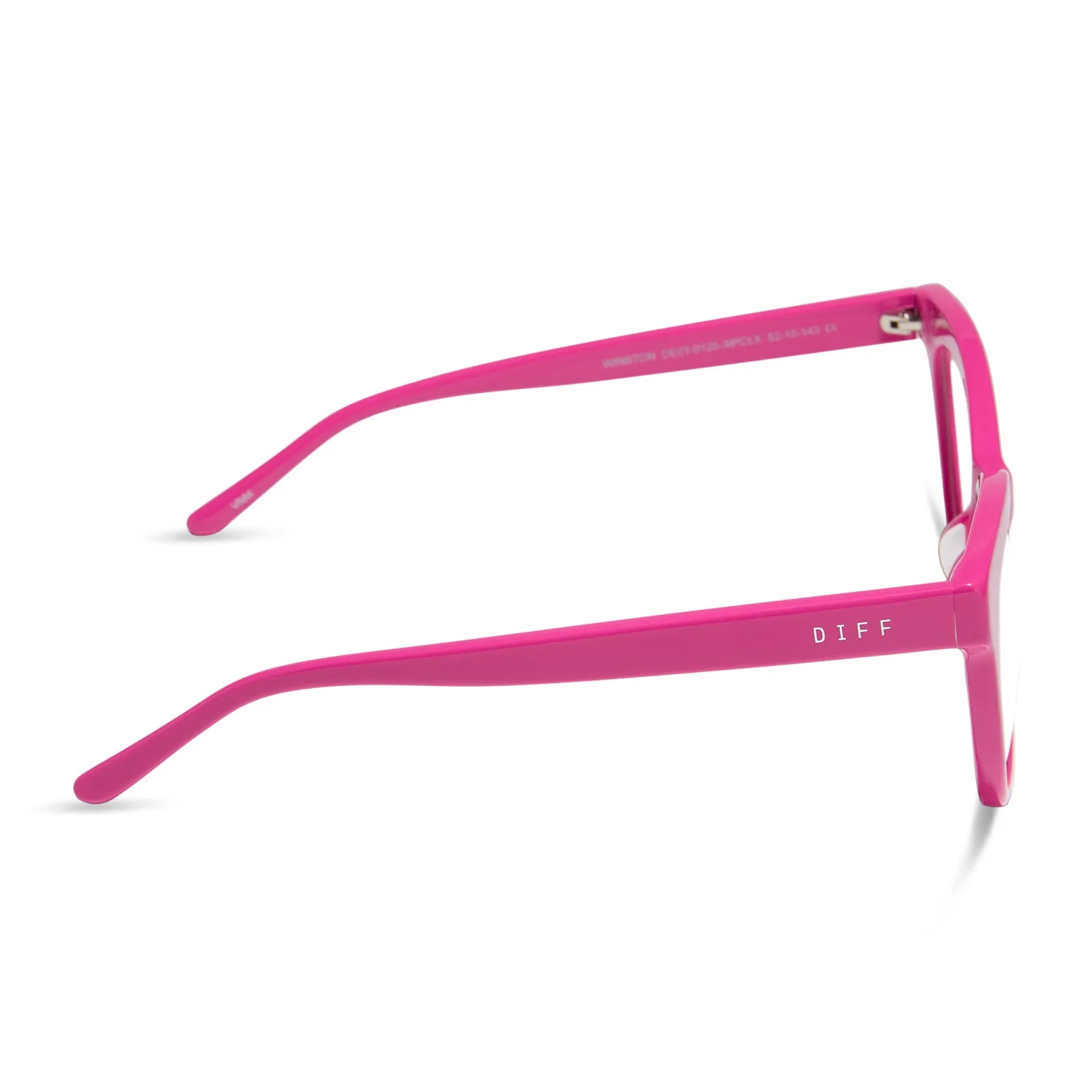 WINSTON - BRIGHT PINK + GLASSES sold by Diff Eyewear product image thumbnail 3
