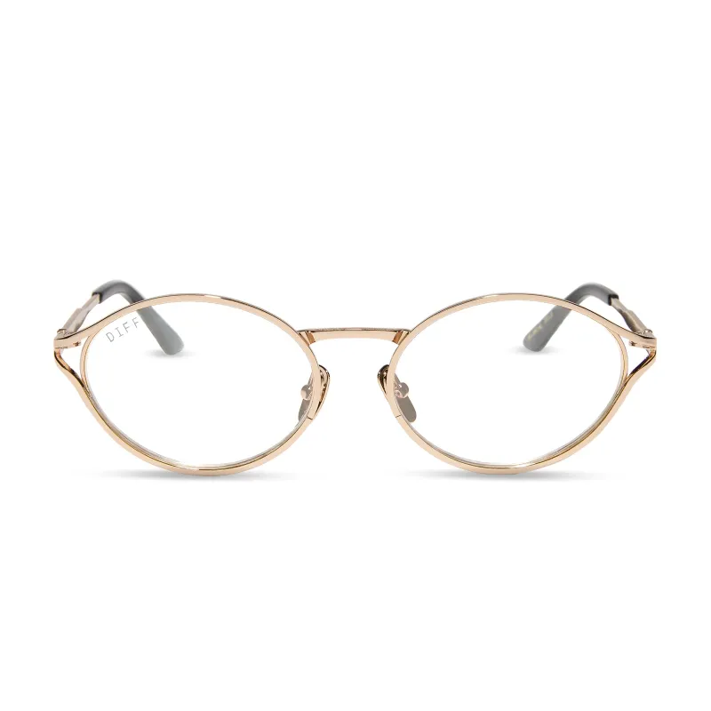 JESSIE JAMES DECKER - LIMONCELLO + GOLD + GLASSES sold by Diff Eyewear