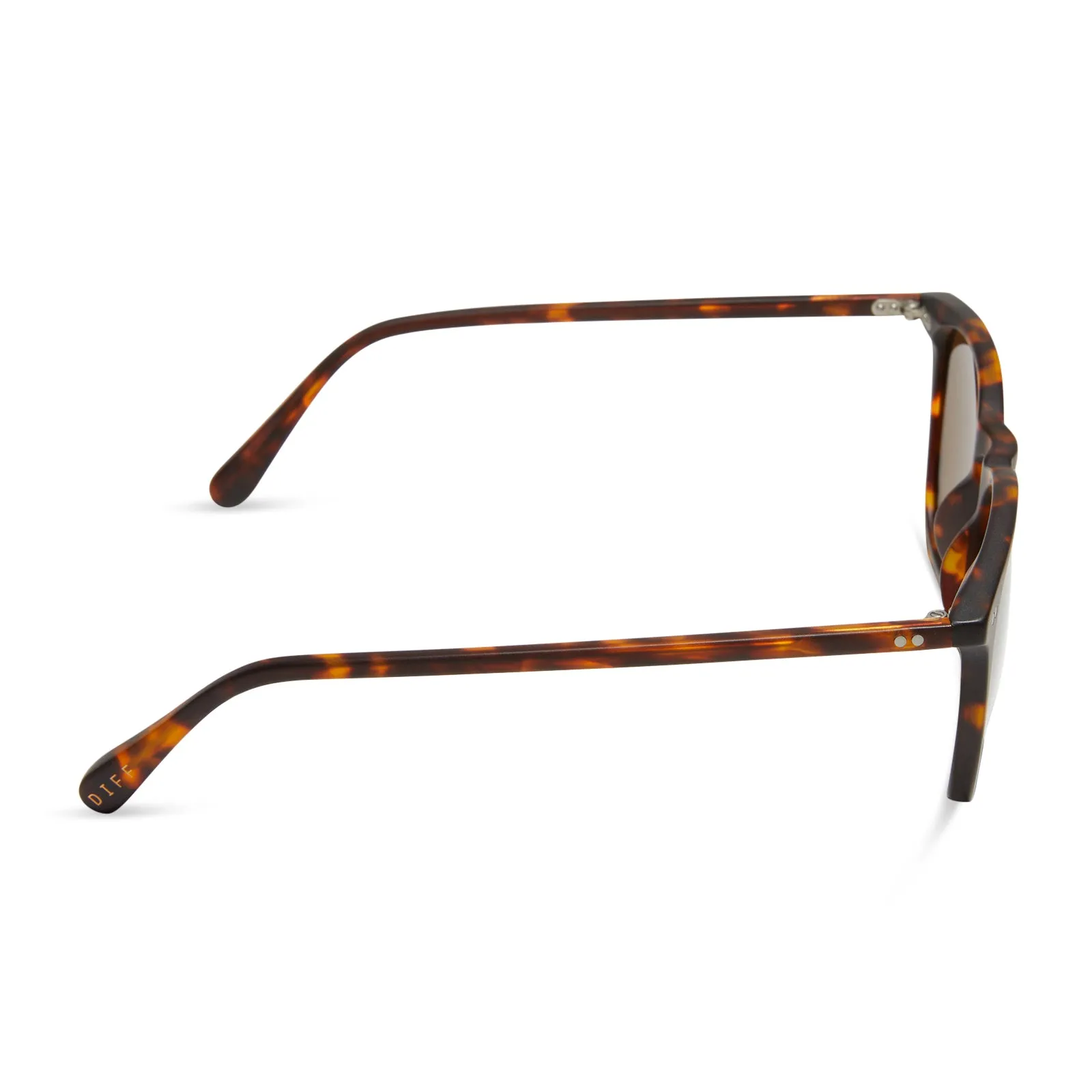 MAXWELL XL - MATTE RICH TORTOISE + BROWN + POLARIZED SUNGLASSES sold by Diff Eyewear product image thumbnail 3