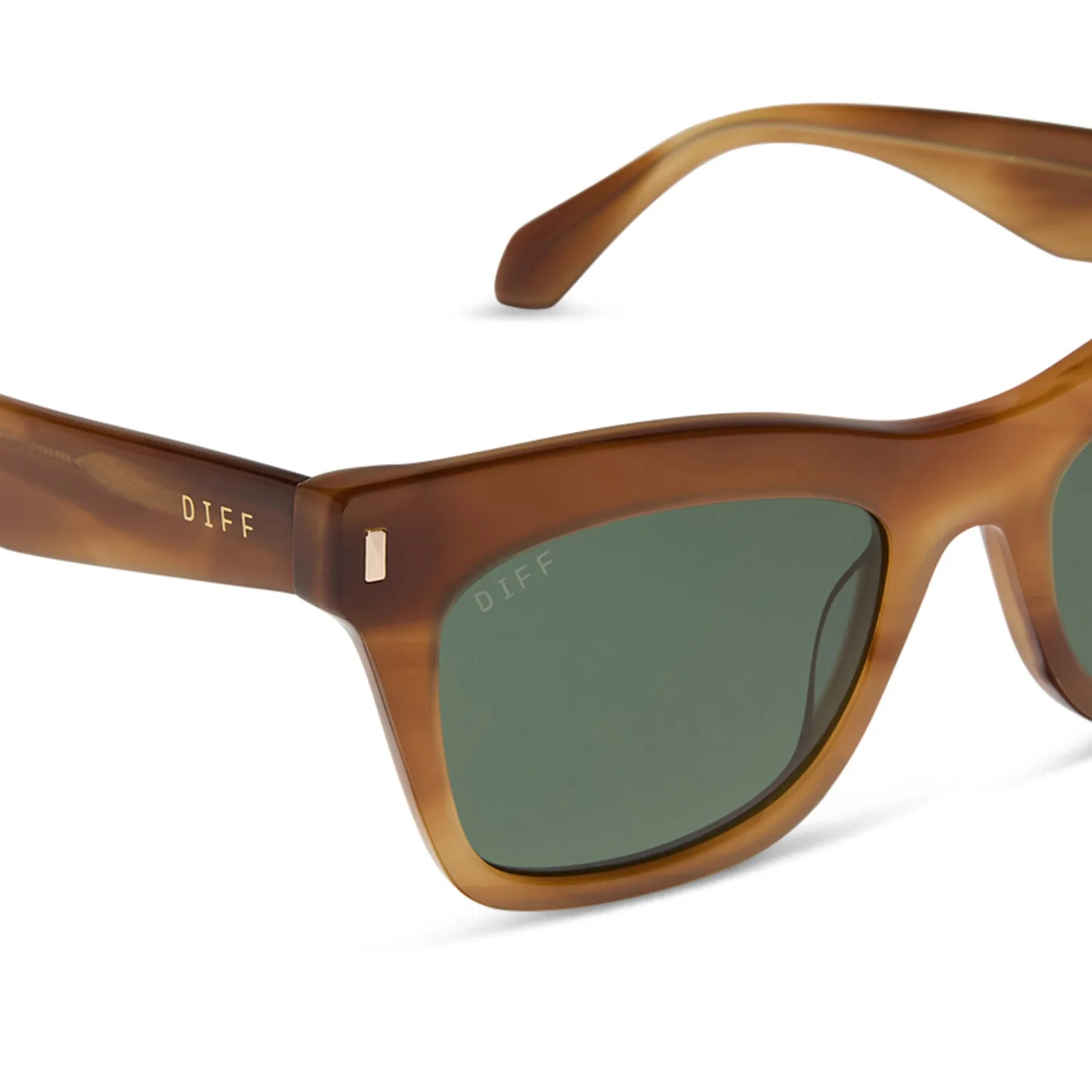 BRADLEY - TAWNY TORTOISE + G15 + POLARIZED SUNGLASSES sold by Diff Eyewear product image thumbnail 4