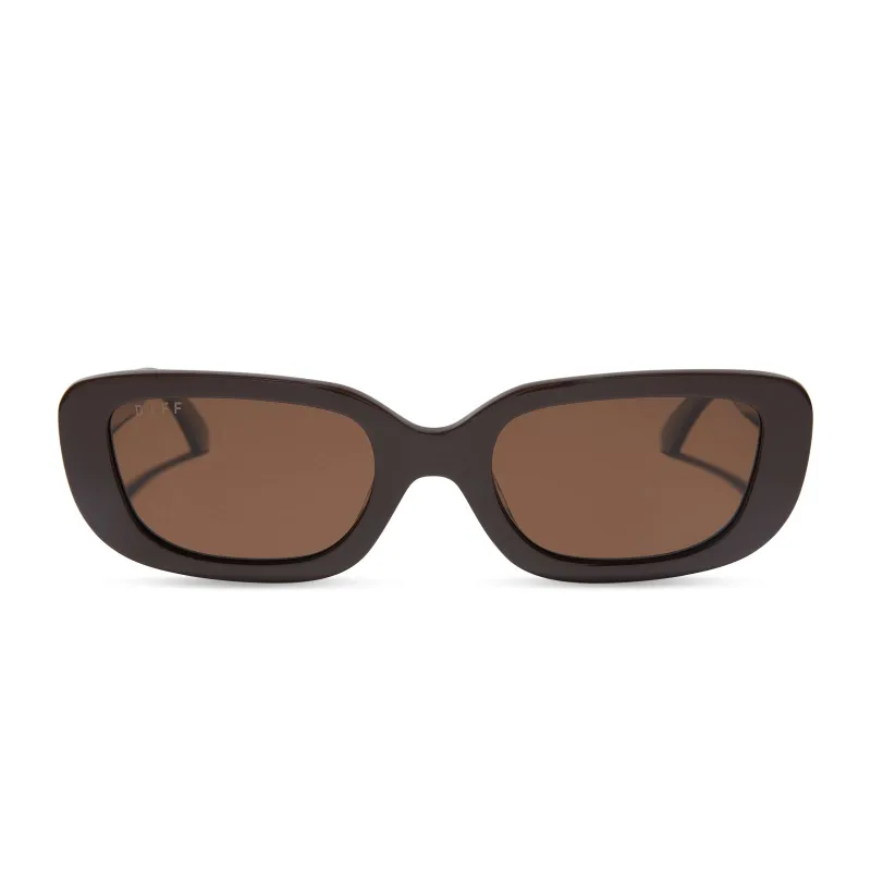 DAPHNE - TRUFFLE + TRUFFLE + POLARIZED SUNGLASSES sold by Diff Eyewear