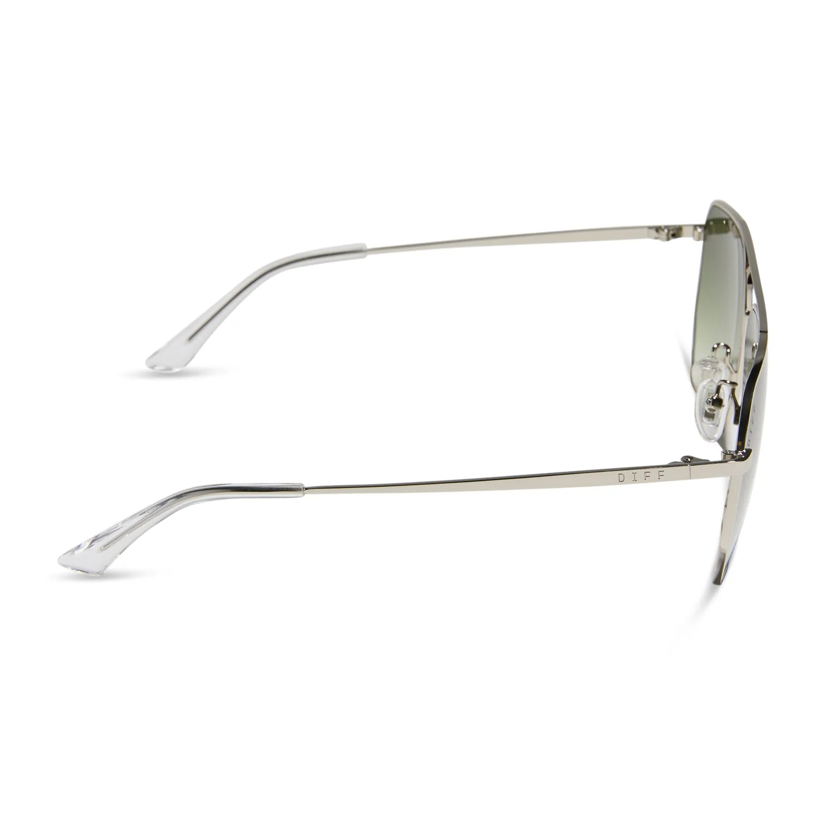 BERKELY - SILVER + COOL MATCHA GRADIENT SUNGLASSES sold by Diff Eyewear product image thumbnail 3
