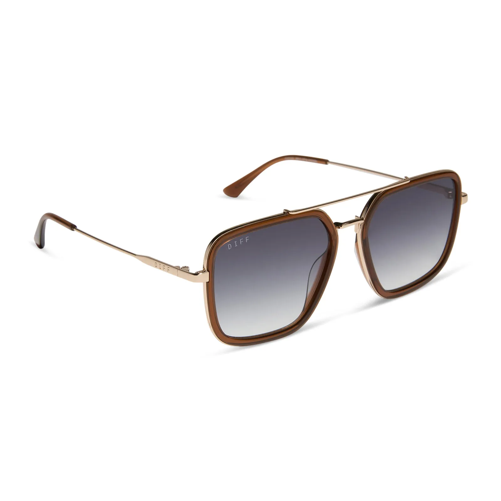 JORDAN - WHISKEY + GOLD + GREY GRADIENT SUNGLASSES sold by Diff Eyewear product image thumbnail 2