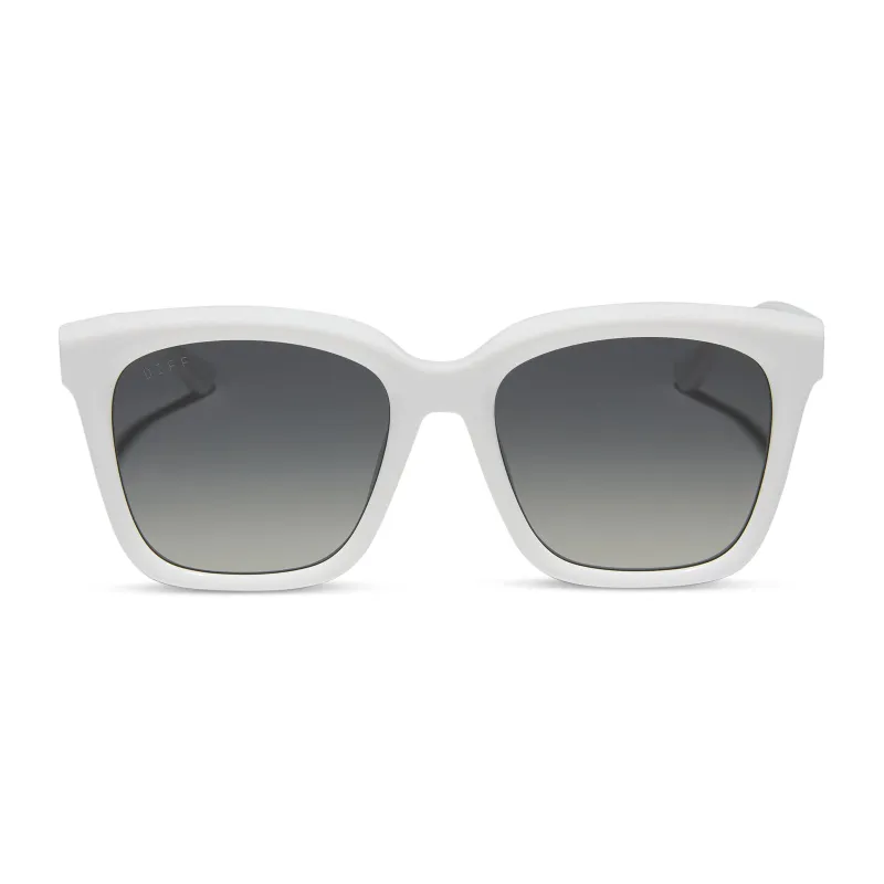MEREDITH - SNOWBOUND + GREY GRADIENT + POLARIZED SUNGLASSES sold by Diff Eyewear