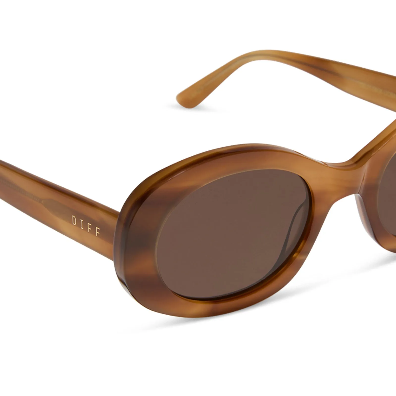LAINEY - TAWNY TORTOISE + BROWN SUNGLASSES sold by Diff Eyewear product image thumbnail 4
