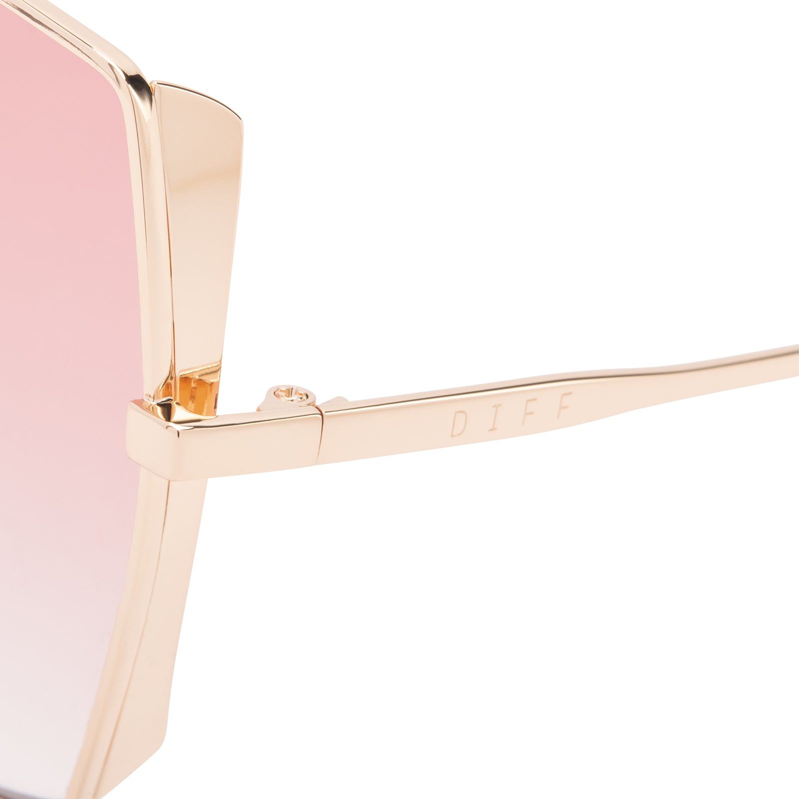 DONNA - GOLD W/CASSIS + PINK GRADIENT SUNGLASSES sold by Diff Eyewear product image thumbnail 3