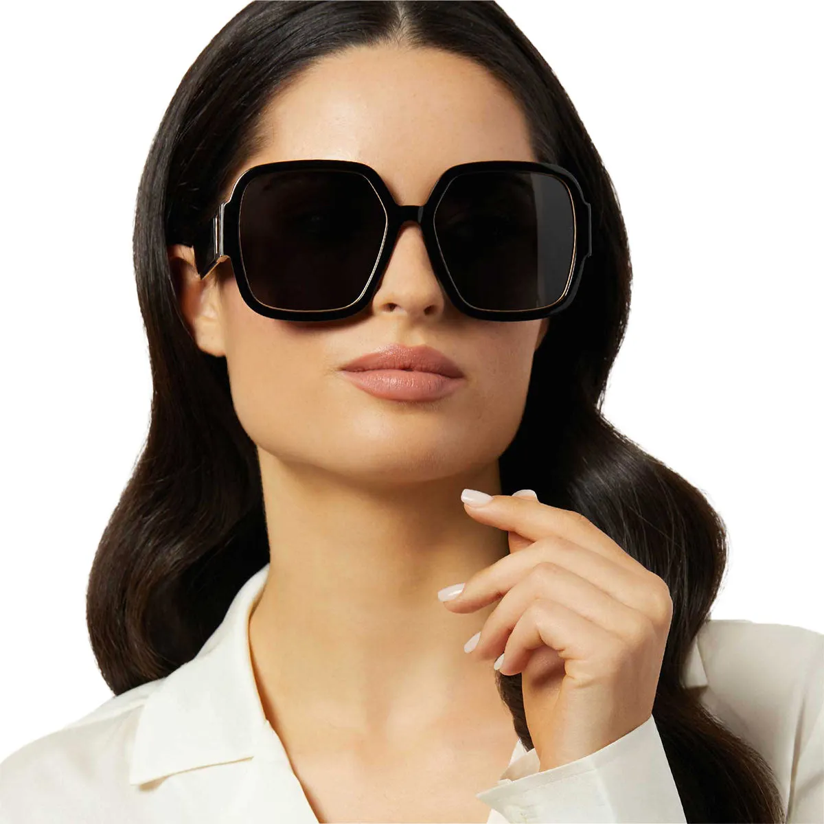 TINA II - BLACK + GREY + POLARIZED SUNGLASSES sold by Diff Eyewear product image thumbnail 5